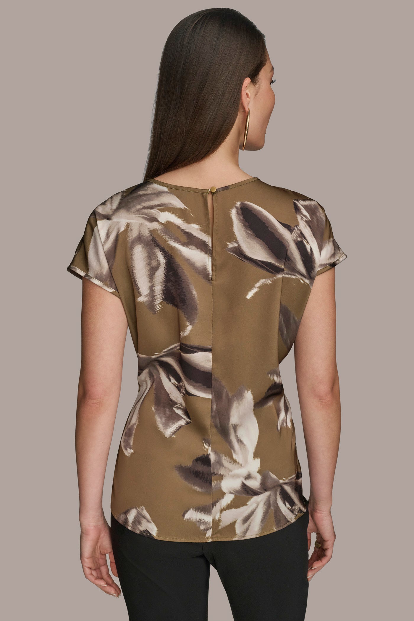 SHIRRED FLORAL TOP | View 2 | Tops