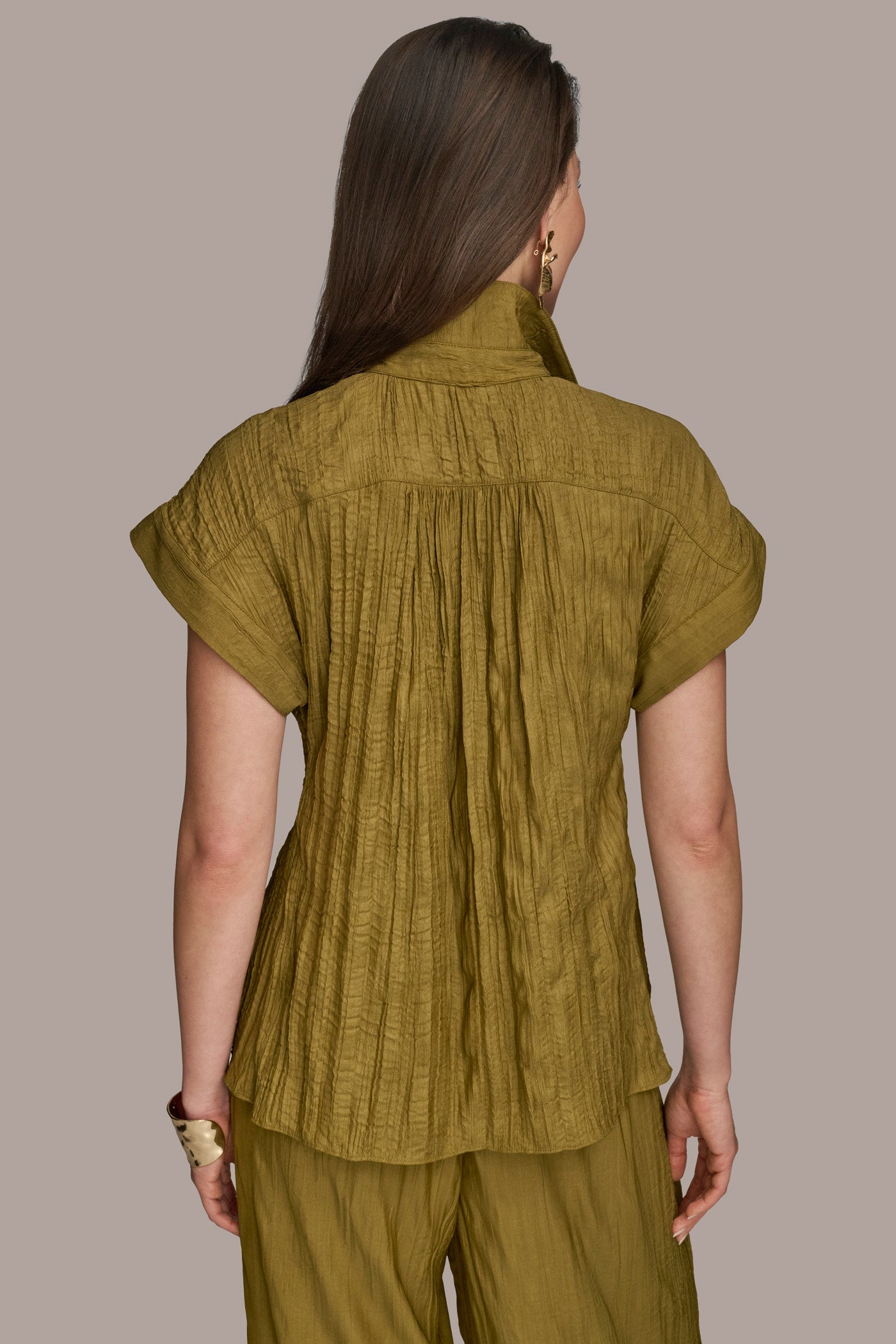 CRINKLED POPOVER TOP | View 2 | Tops