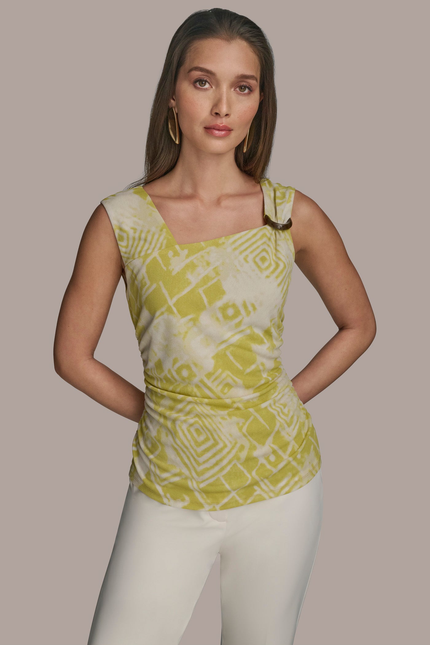 ASYMMETRIC EMBELLISHED TOP | View 1 | Tops