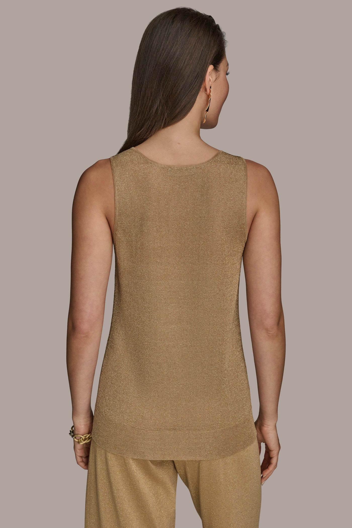 METALLIC SWEATER SHELL | View 2 | Clothing
