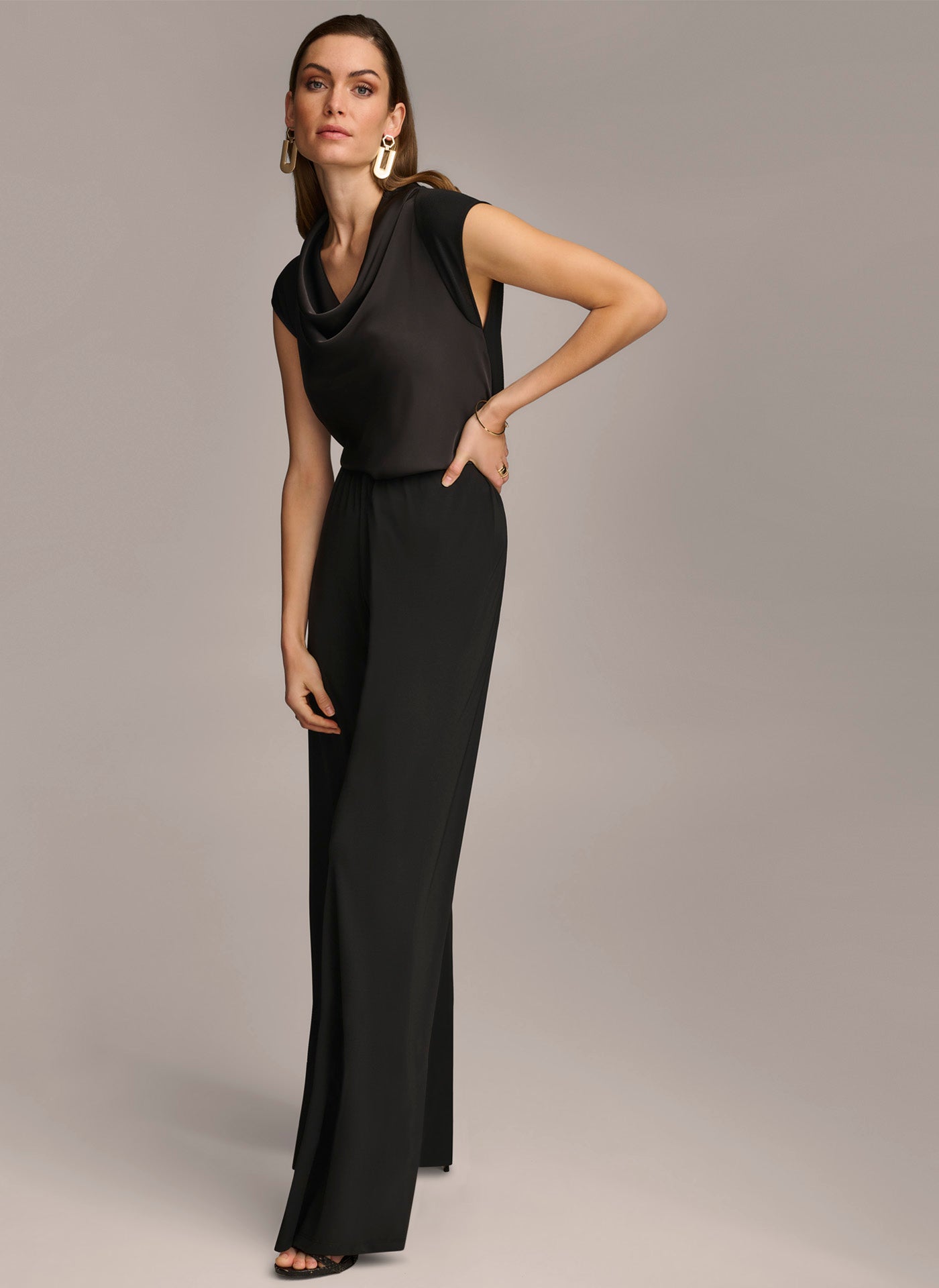 WIDE LEG FLAT FRONT PANT VIEW 4 | Suits and Separates