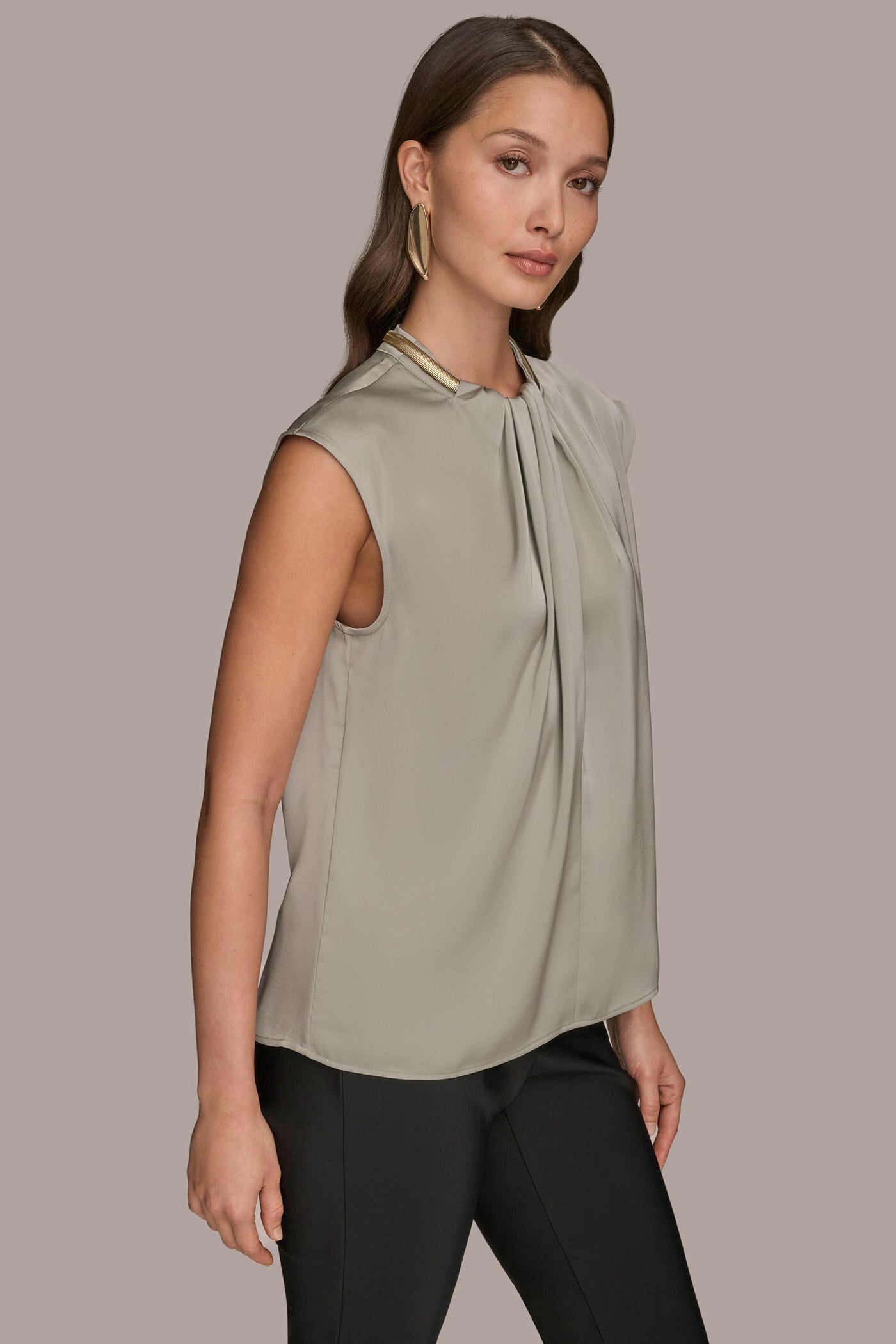 EMBELLISHED TWIST FRONT TOP VIEW 3 | Tops