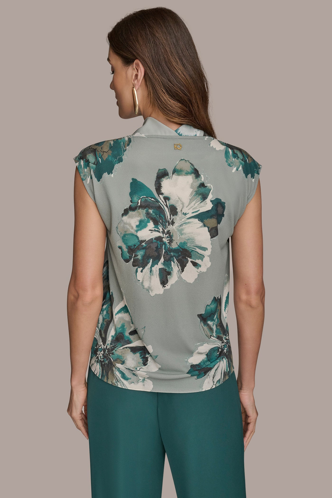 FLORAL DRAPED TOP | View 2 | Tops & Sweaters