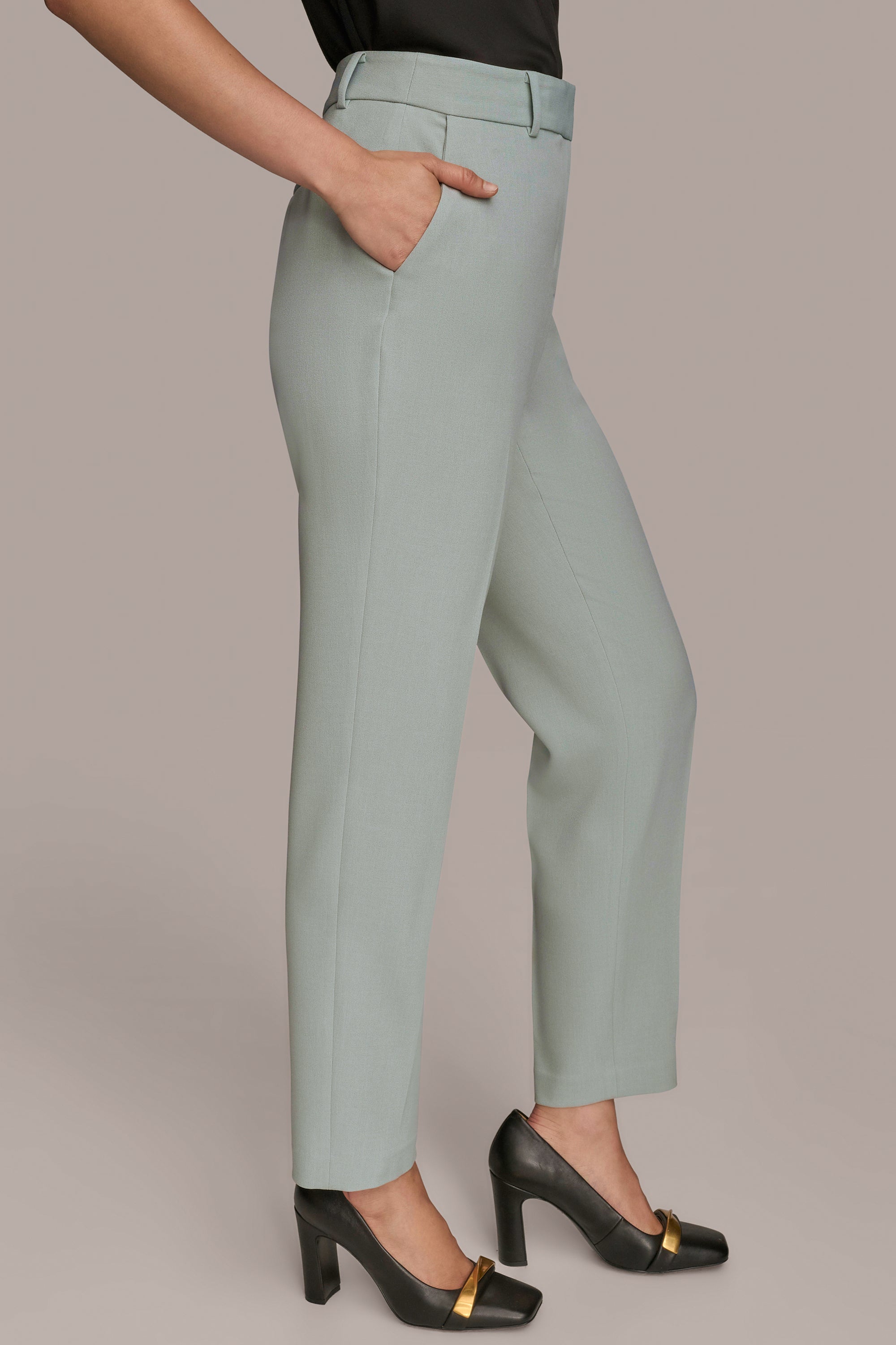 HIGH-RISE STRAIGHT-LEG PANT VIEW 3 | Pants