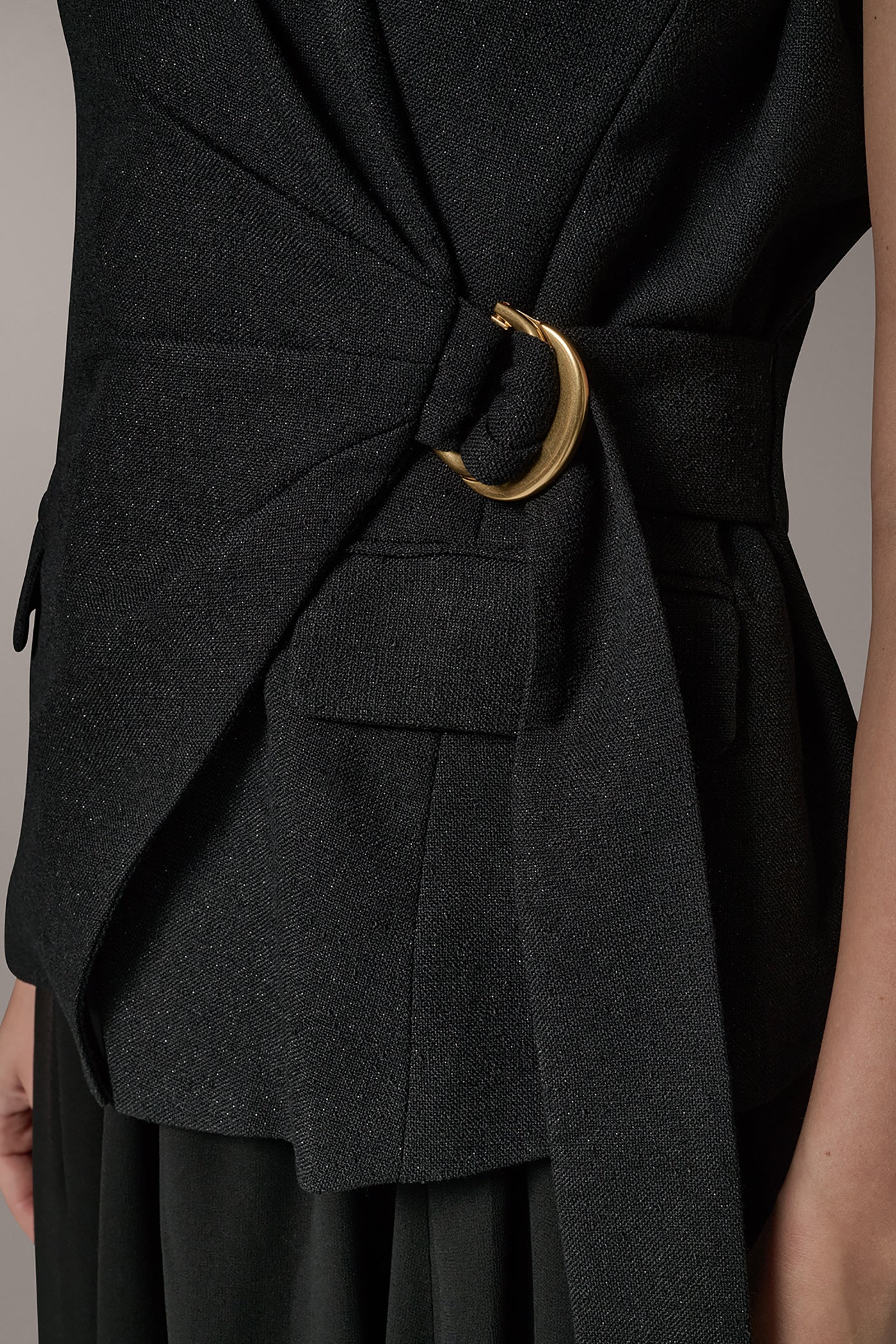 Collared Sleeveless Fit And Flare Dress VIEW 7