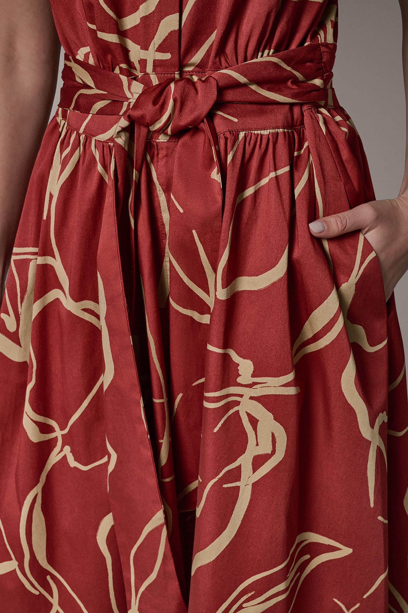 SLEEVELESS PRINT MIDI DRESS VIEW 6 | Dresses & Jumpsuits