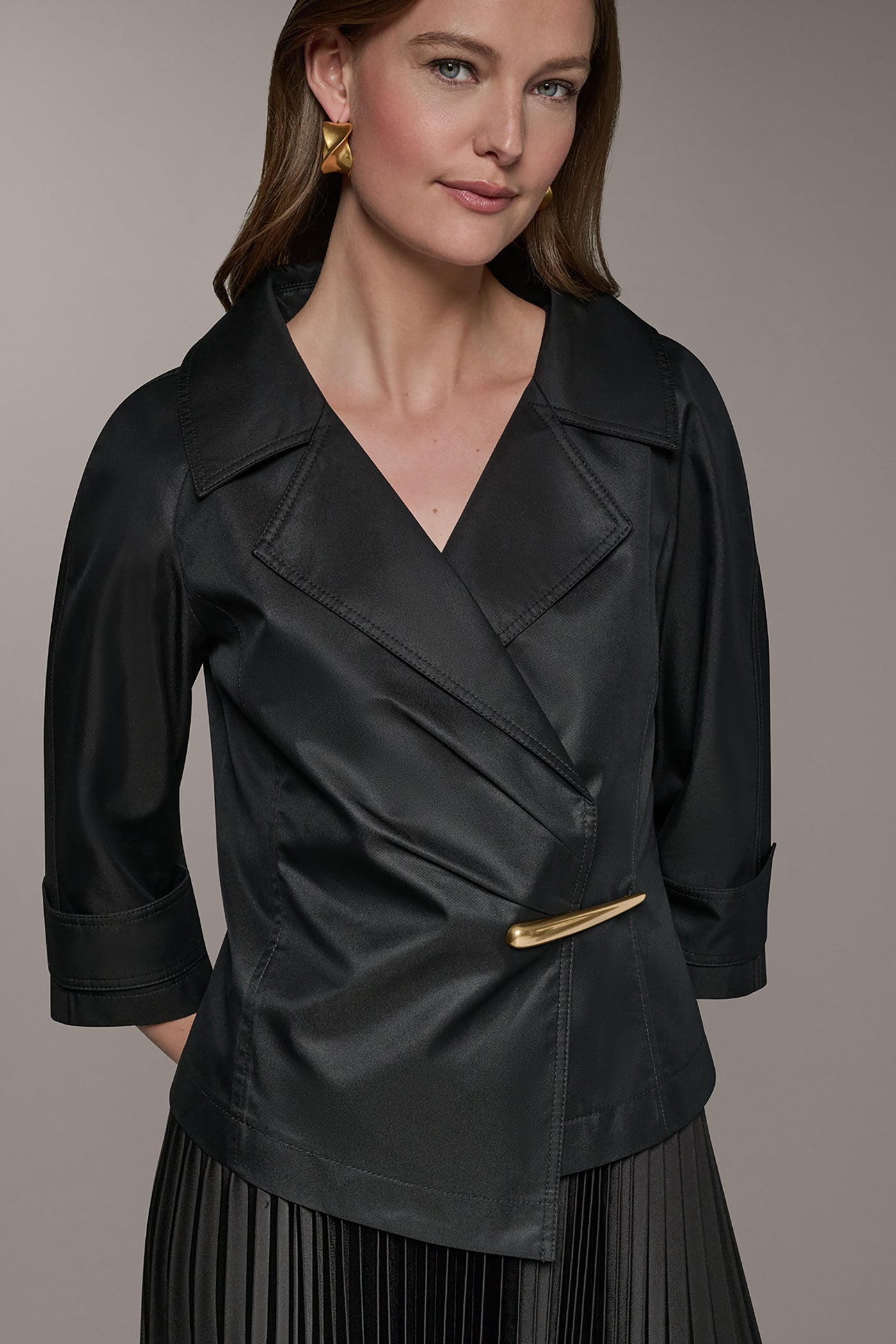 3/4 SLEEVE WRAP JACKET VIEW 4 | Summer Collection