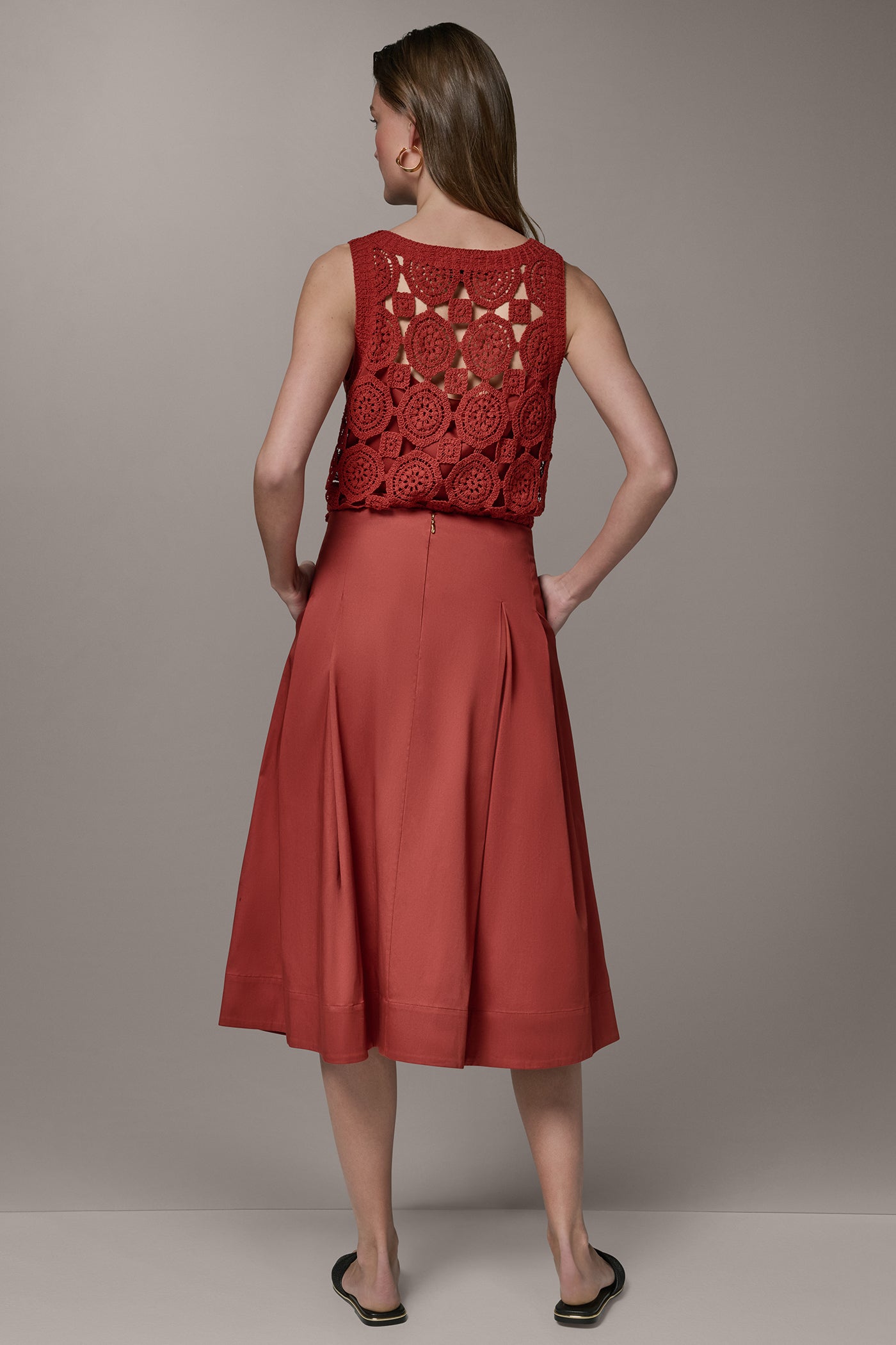 MIDI A-LINE SKIRT VIEW 7 | Skirts