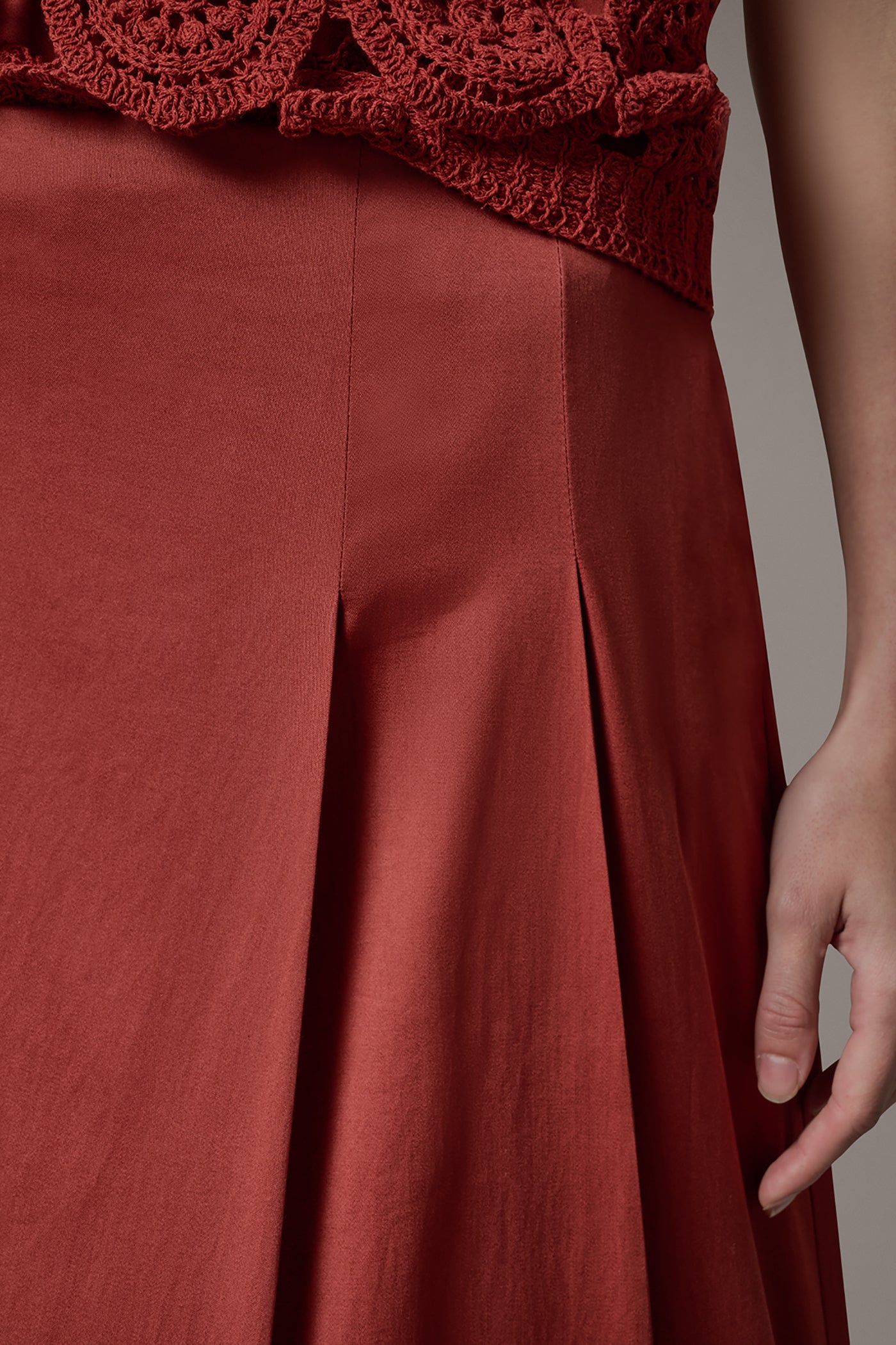 MIDI A-LINE SKIRT VIEW 4 | Skirts