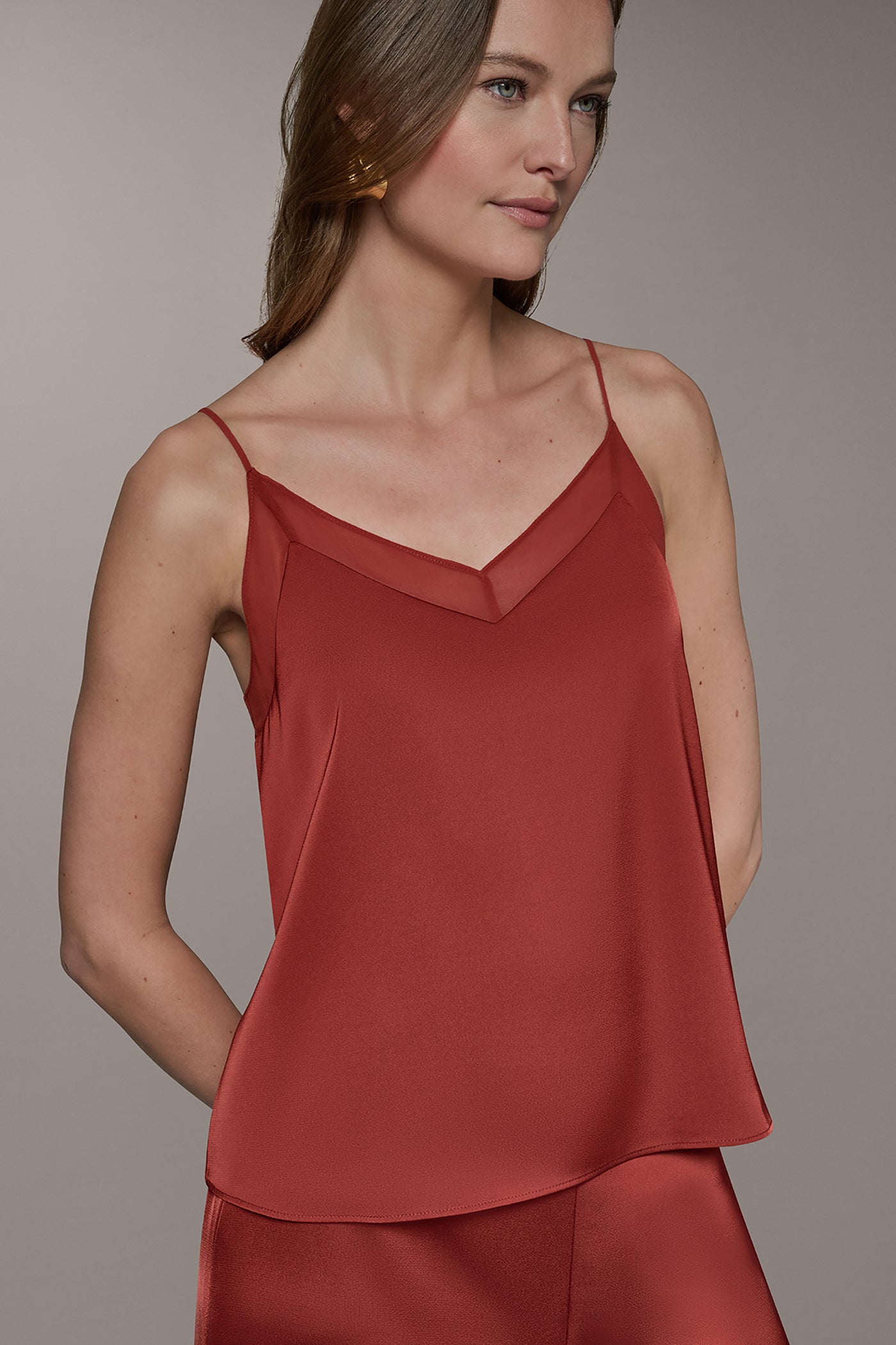SLEEVELESS V-NECK CAMI (alternate view)