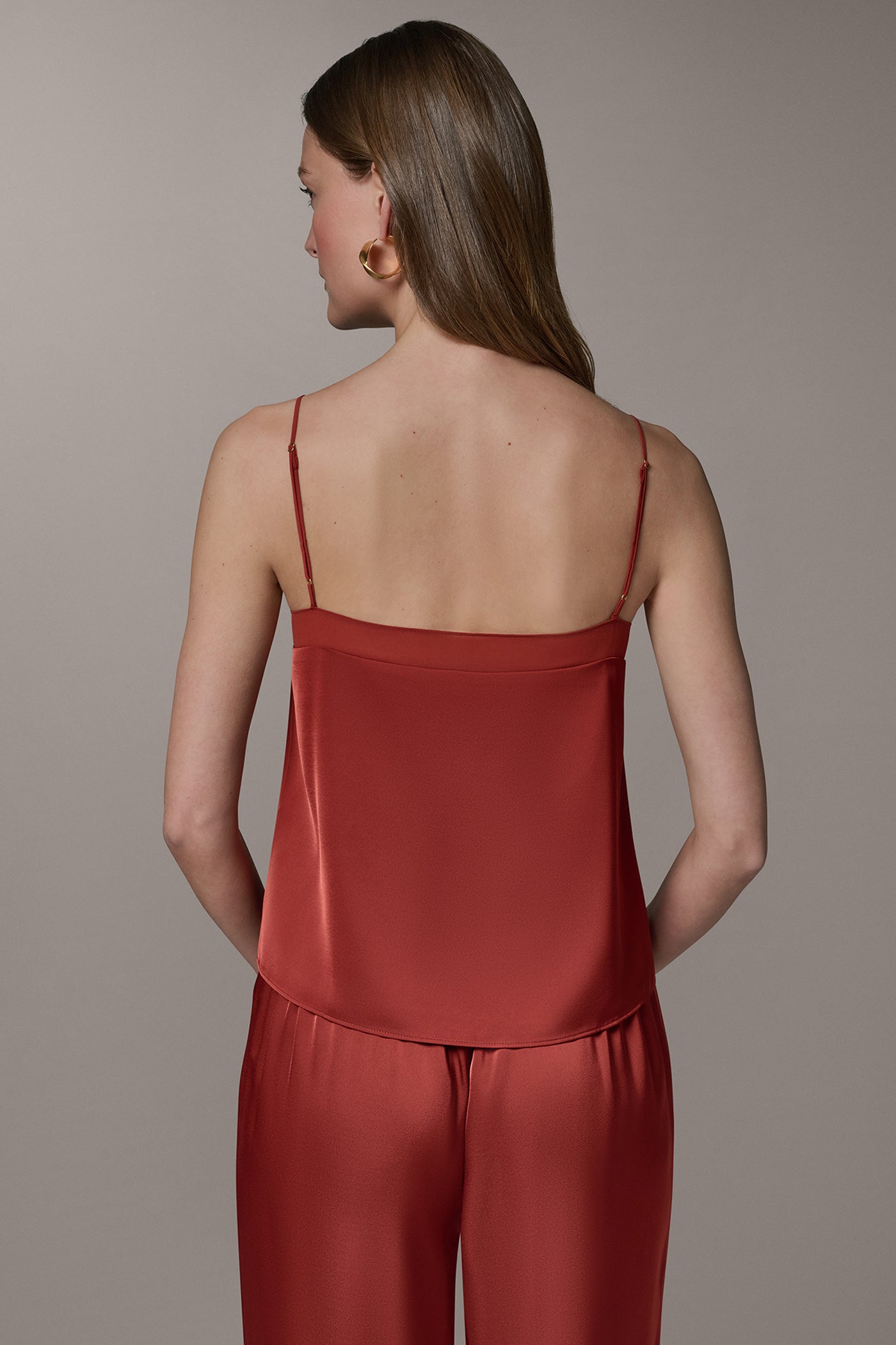 SLEEVELESS V-NECK CAMI VIEW 3 | Tops