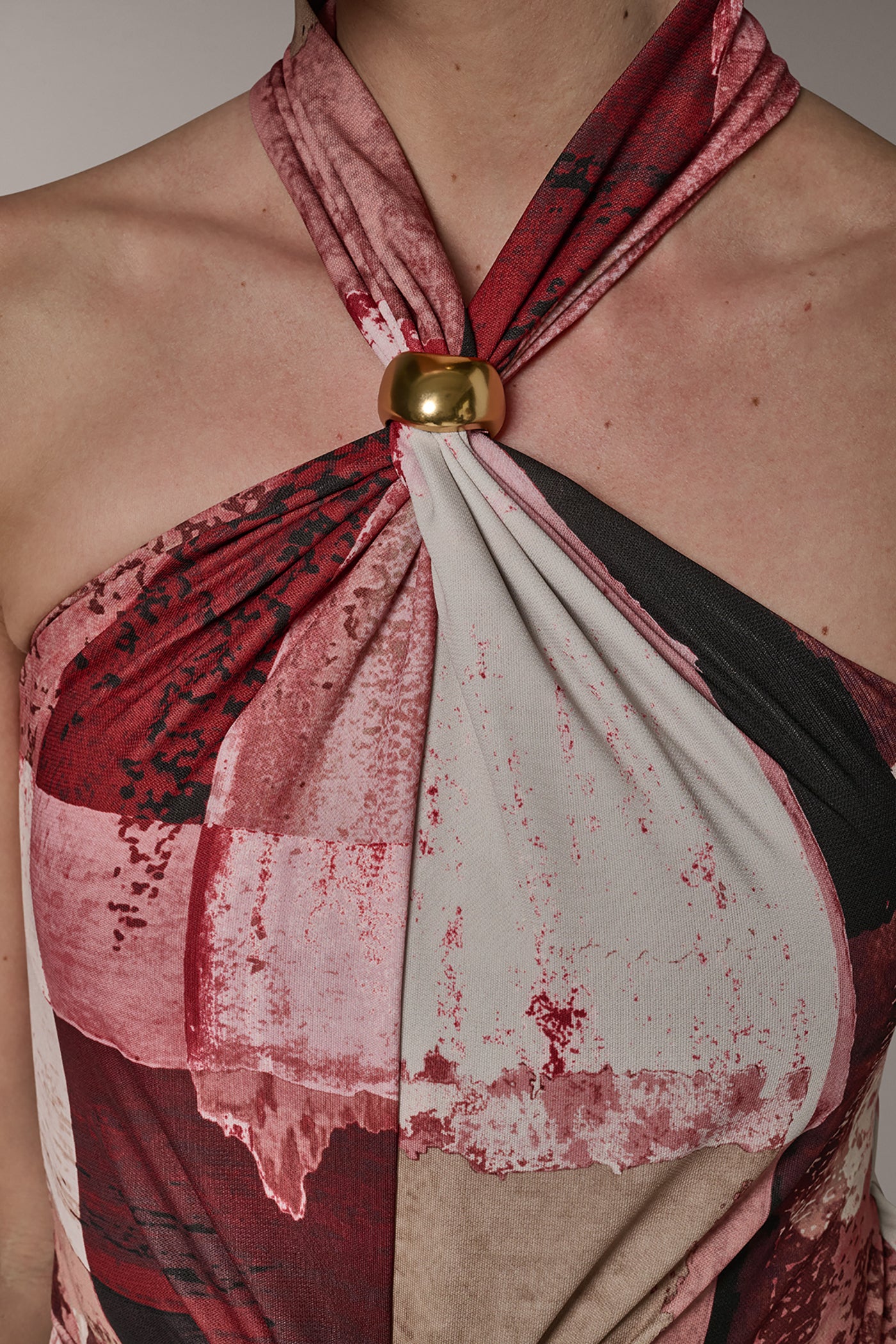 PRINTED HALTER DRESS VIEW 5 | Dresses & Jumpsuits