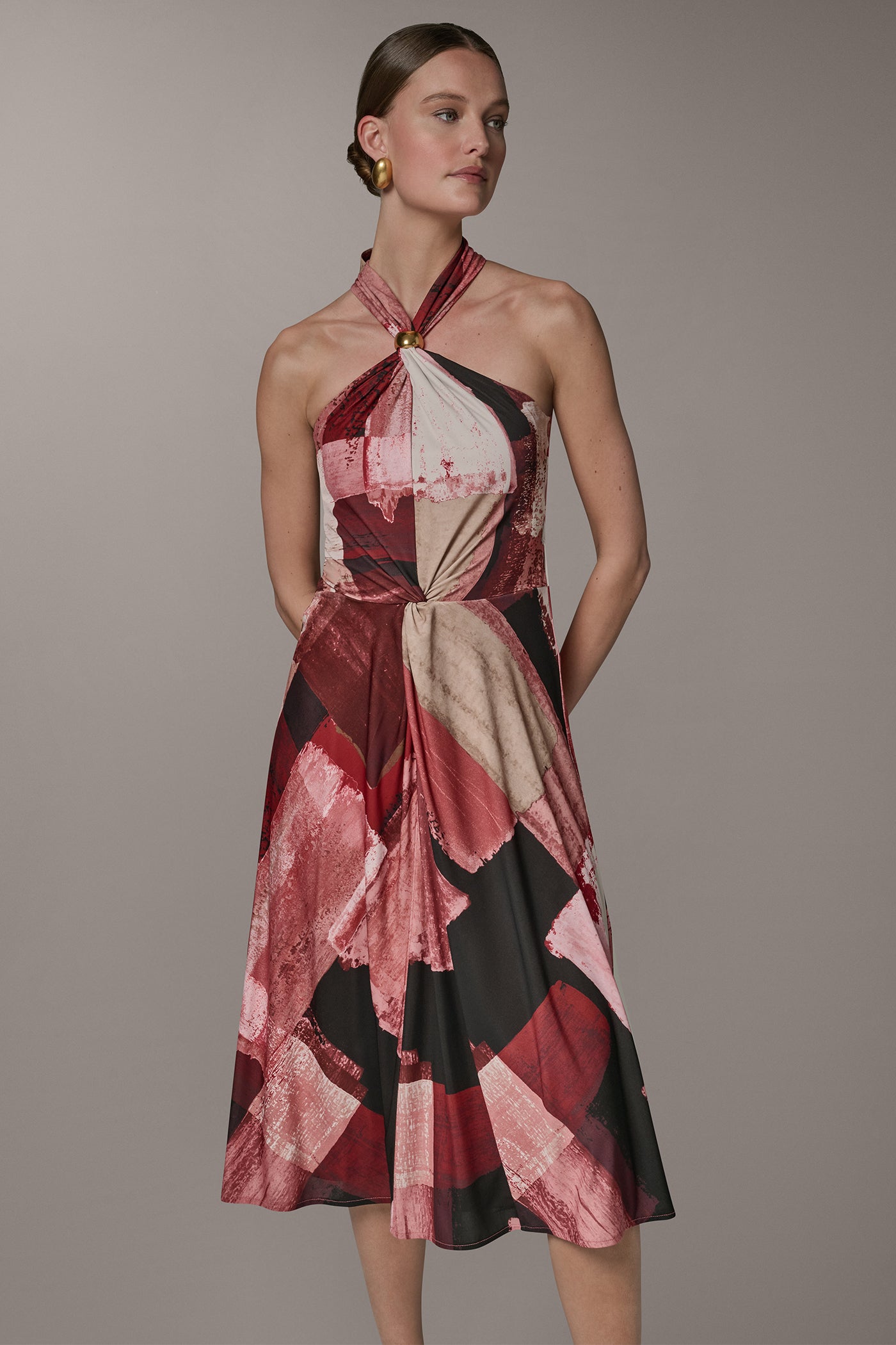 PRINTED HALTER DRESS VIEW 8 | Dresses & Jumpsuits