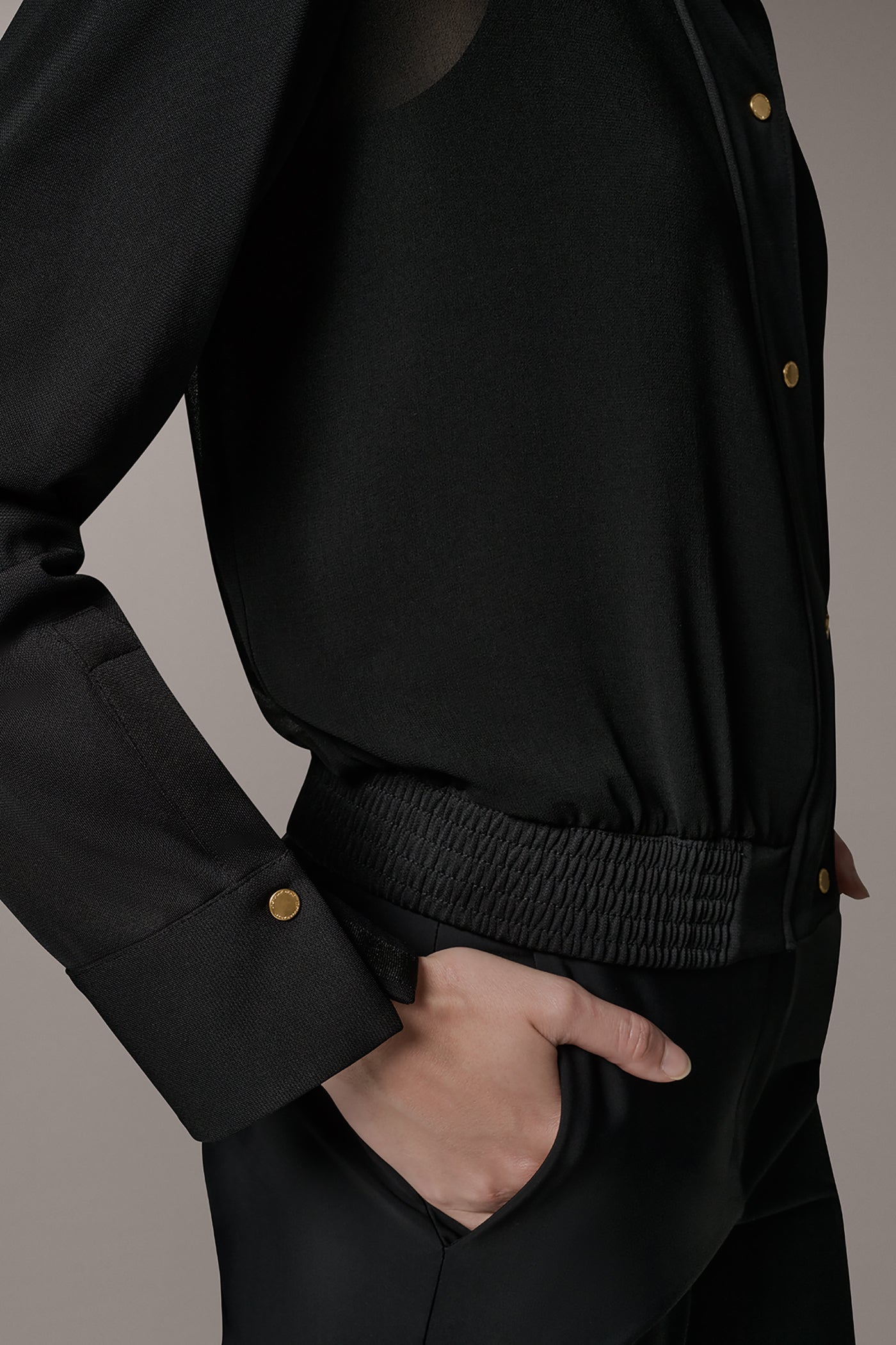 MIX MEDIA ZIP FRONT JACKET VIEW 4