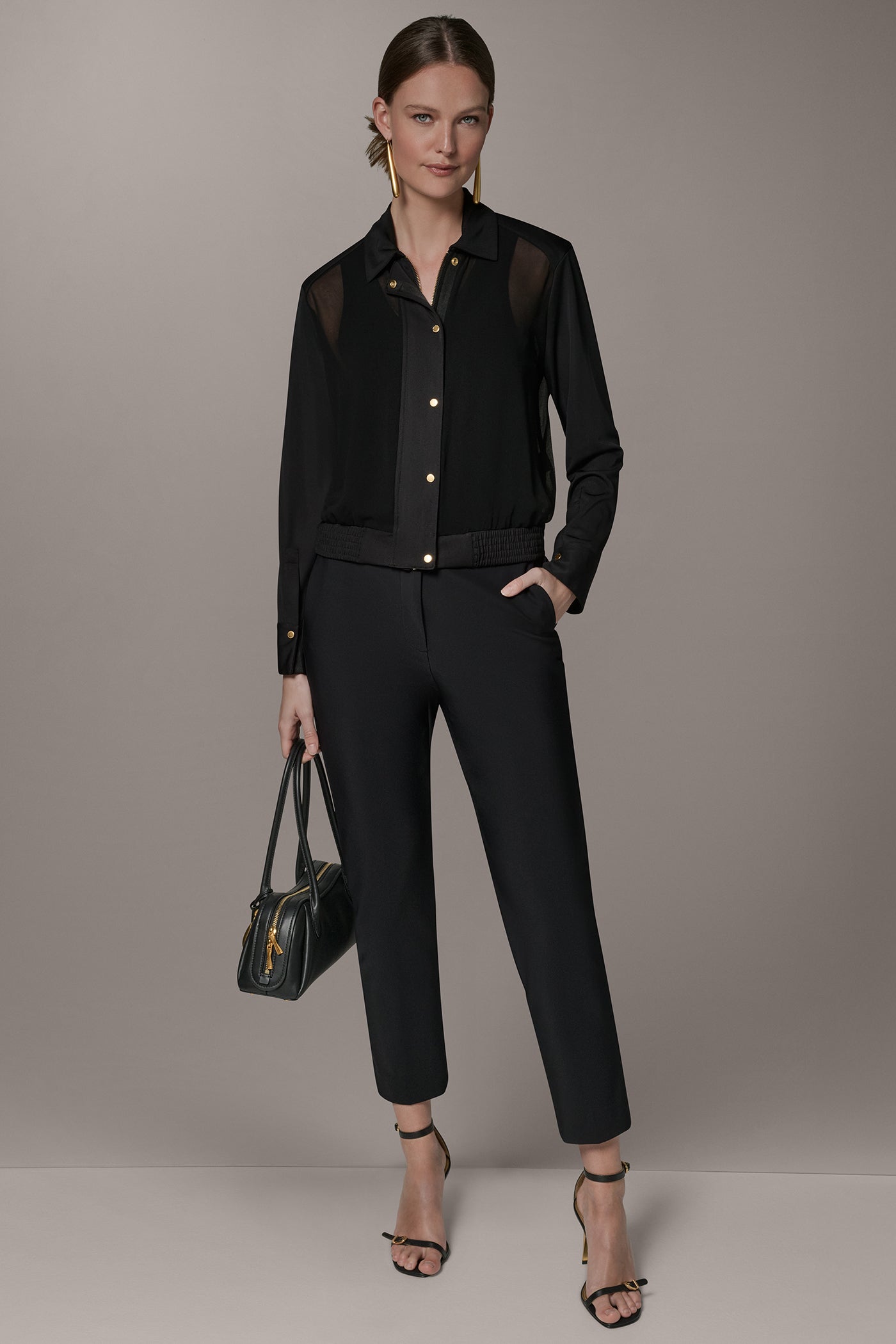 MIX MEDIA ZIP FRONT JACKET VIEW 8