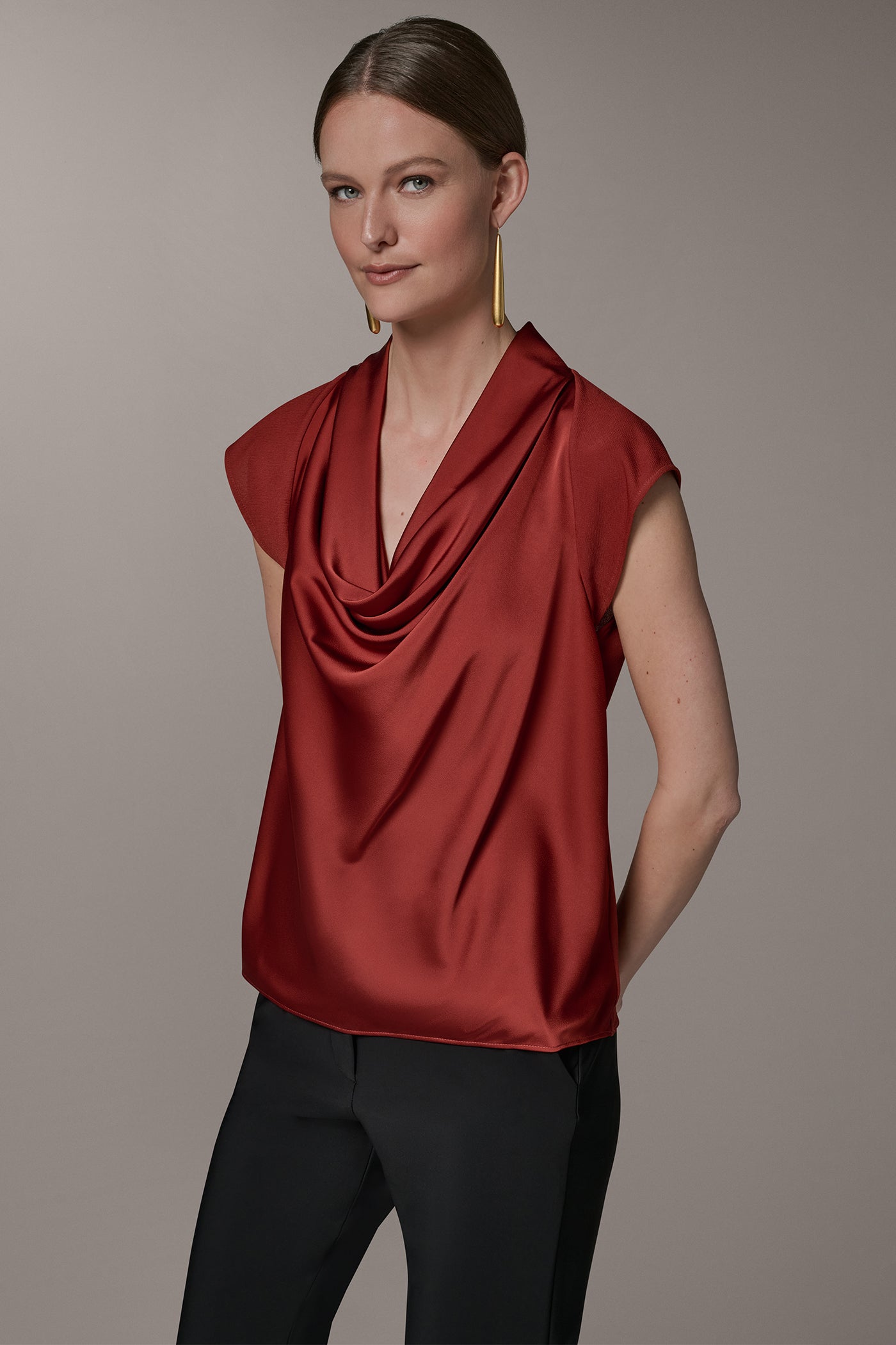 COWL NECK TOP VIEW 4 | Tops
