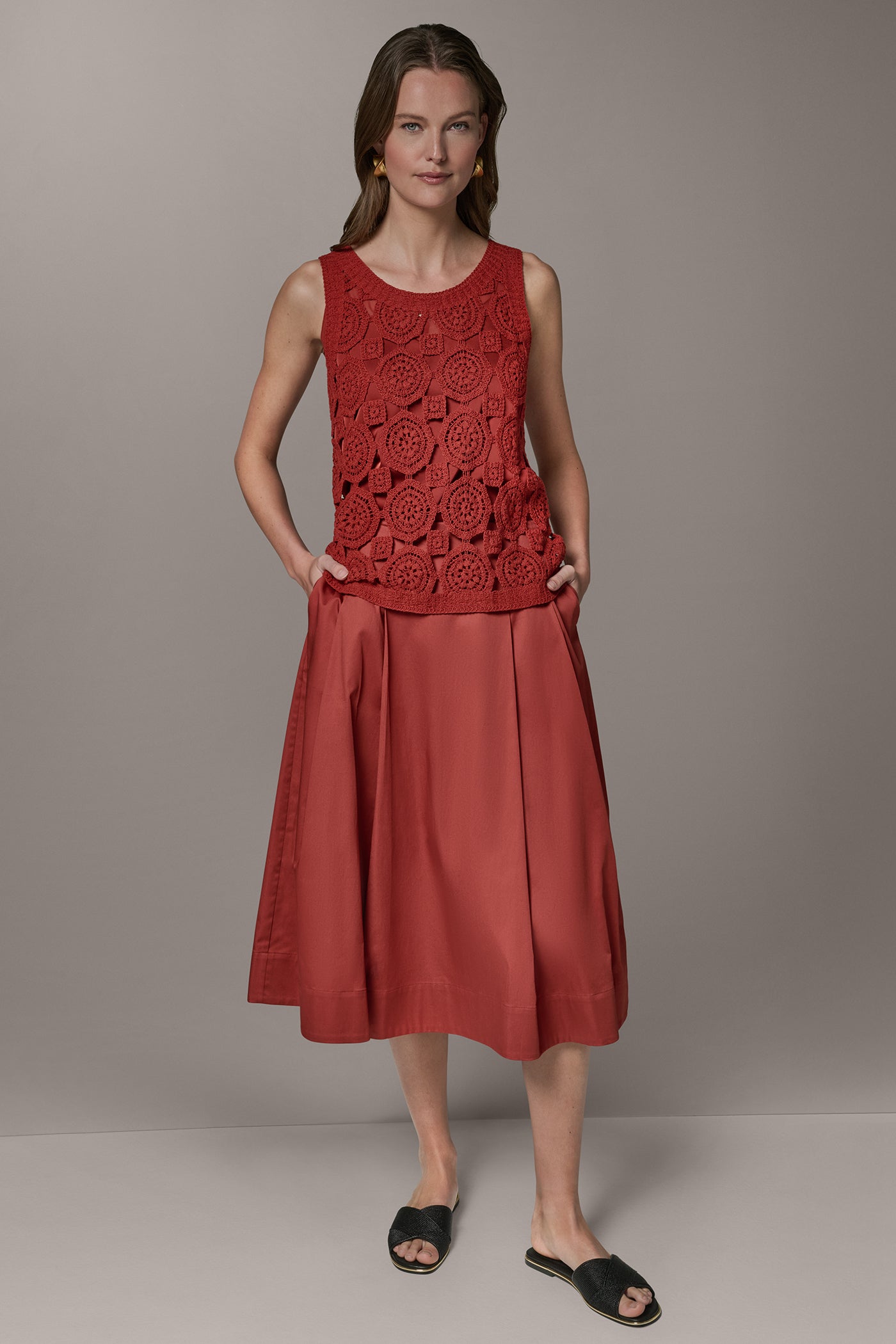 CROCHET SHELL TANK VIEW 6 | Tops