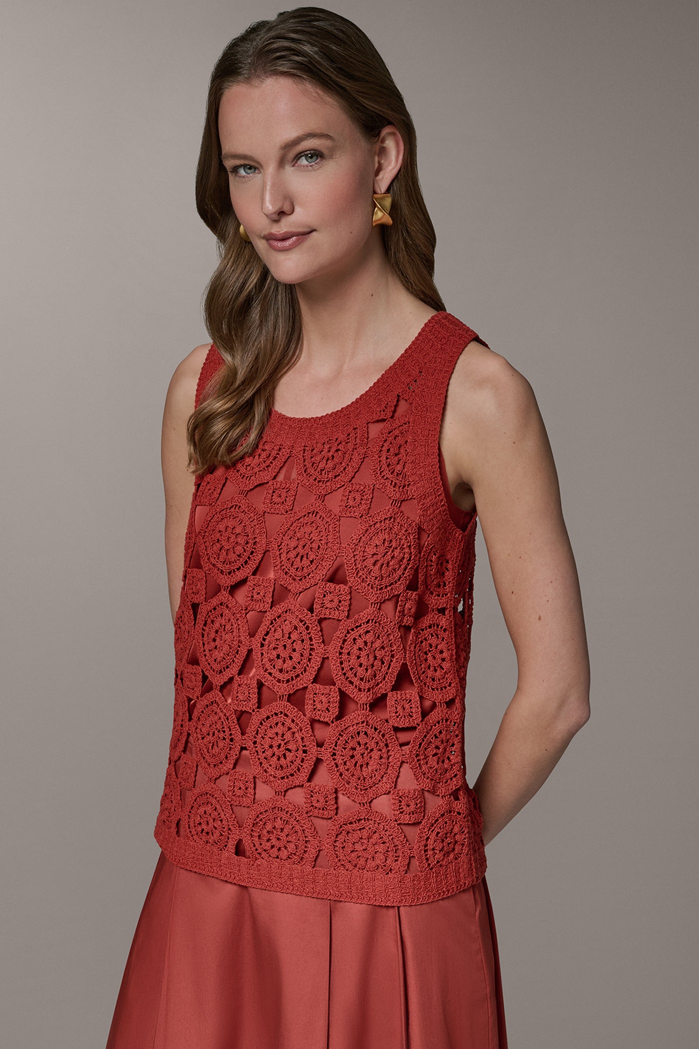 CROCHET SHELL TANK (alternate view)