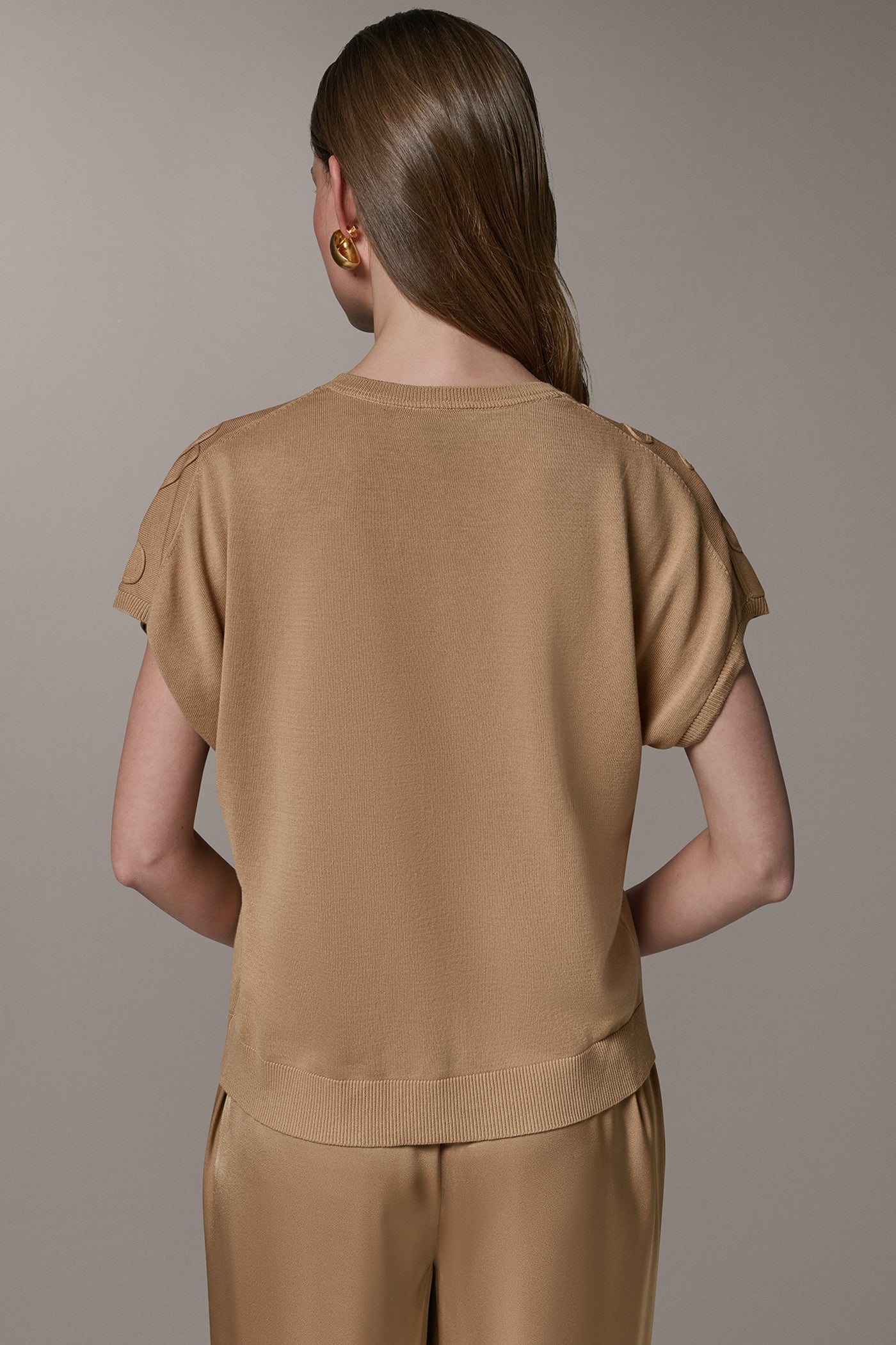 SHORT SLEEVE EMBROIDERED TOP VIEW 3 | Tops