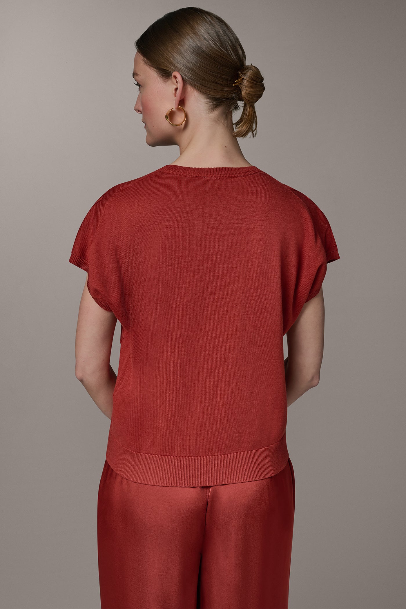 SHORT SLEEVE EMBROIDERED TOP VIEW 3 | Tops