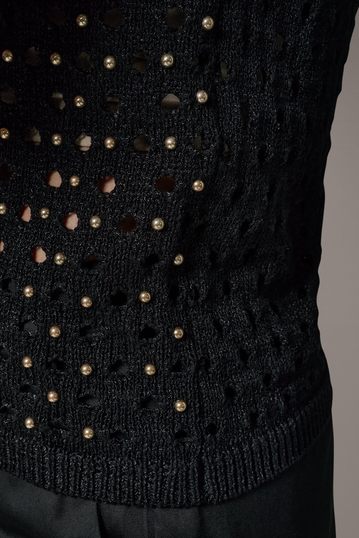 OPEN-STITCH HALTER SWEATER TANK VIEW 7 | Tops