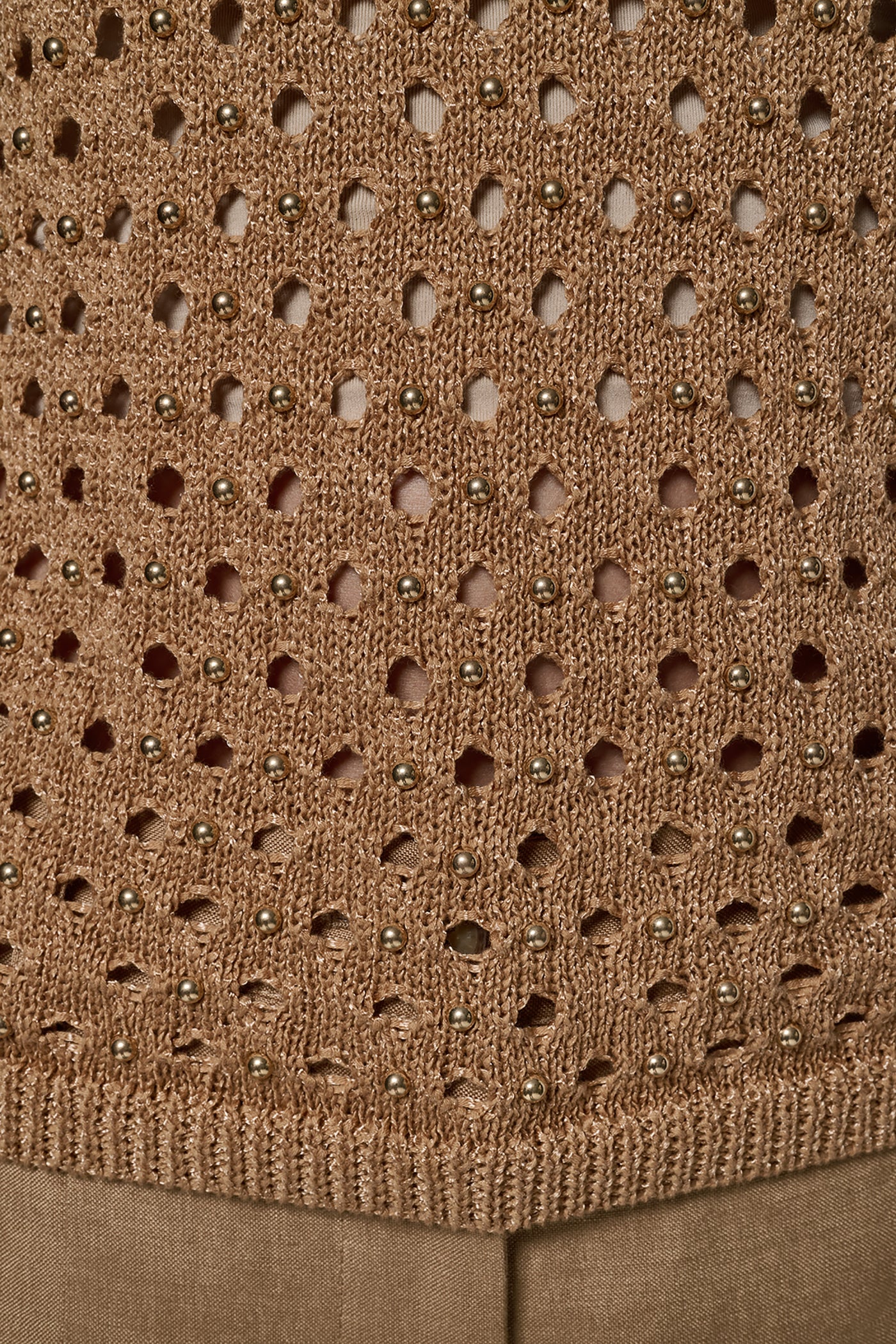 OPEN-STITCH HALTER SWEATER TANK VIEW 4 | Tops