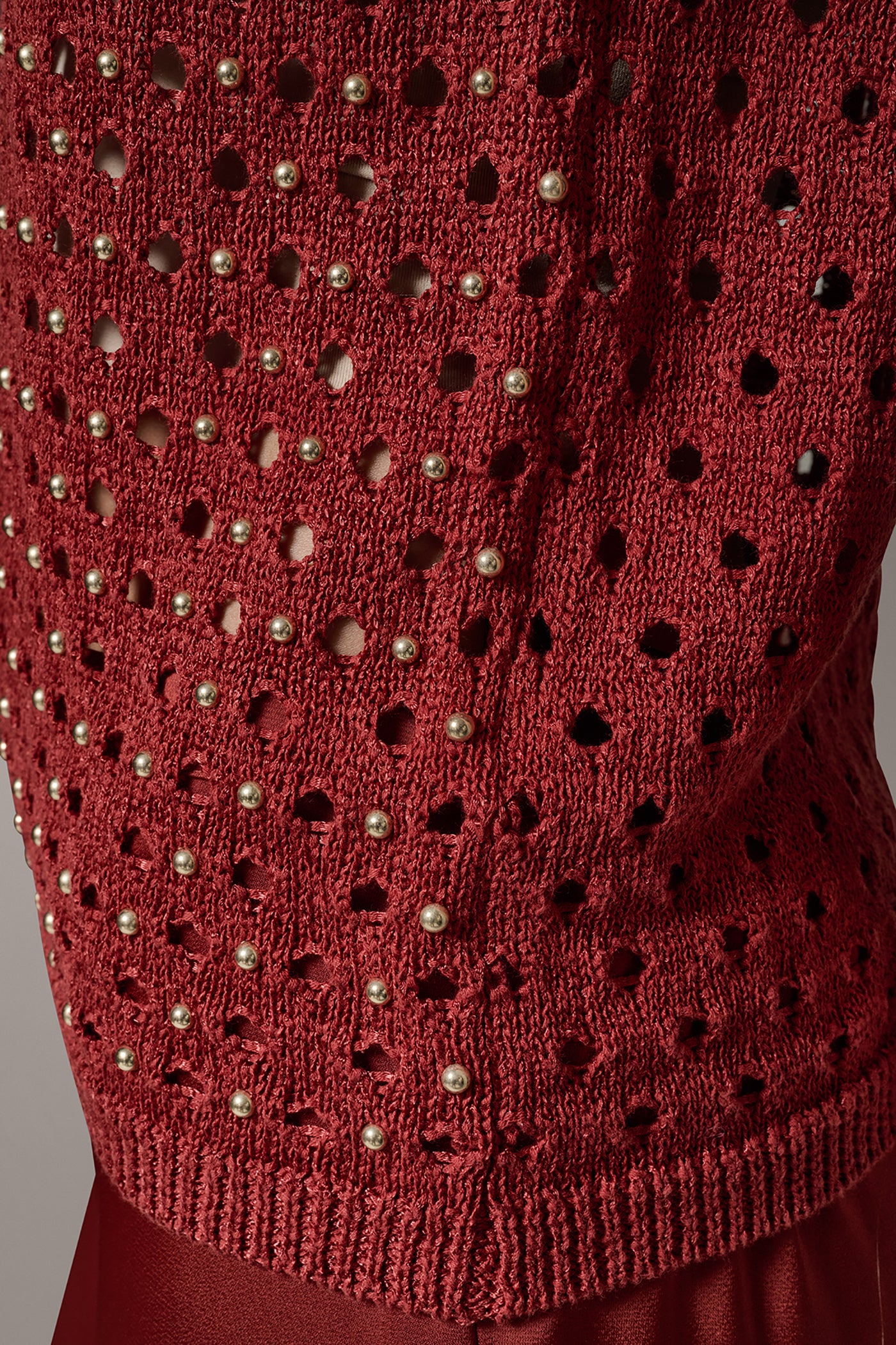 OPEN-STITCH HALTER SWEATER TANK VIEW 7 | Tops