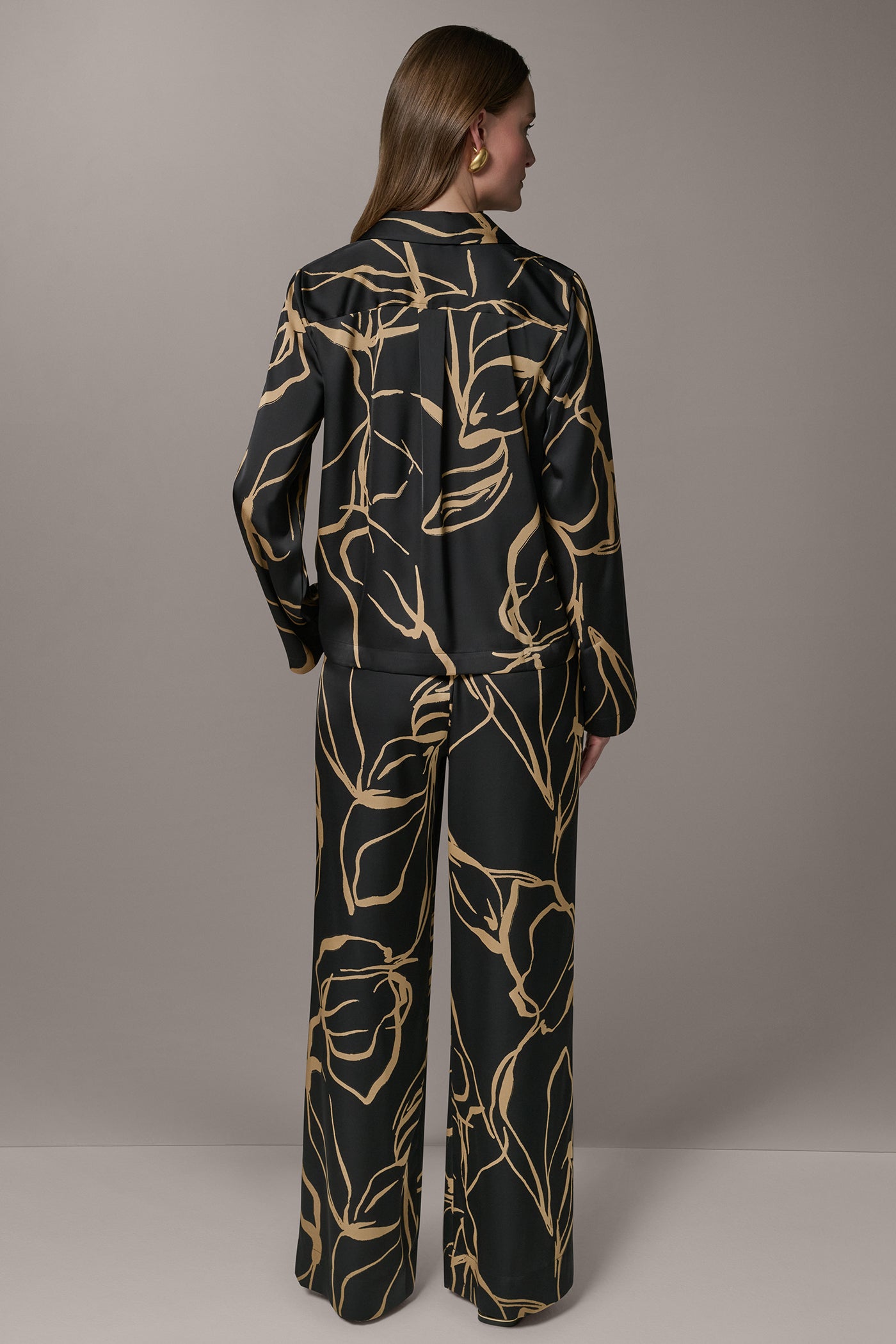 LONG SLEEVE PRINT BLOUSE VIEW 7
