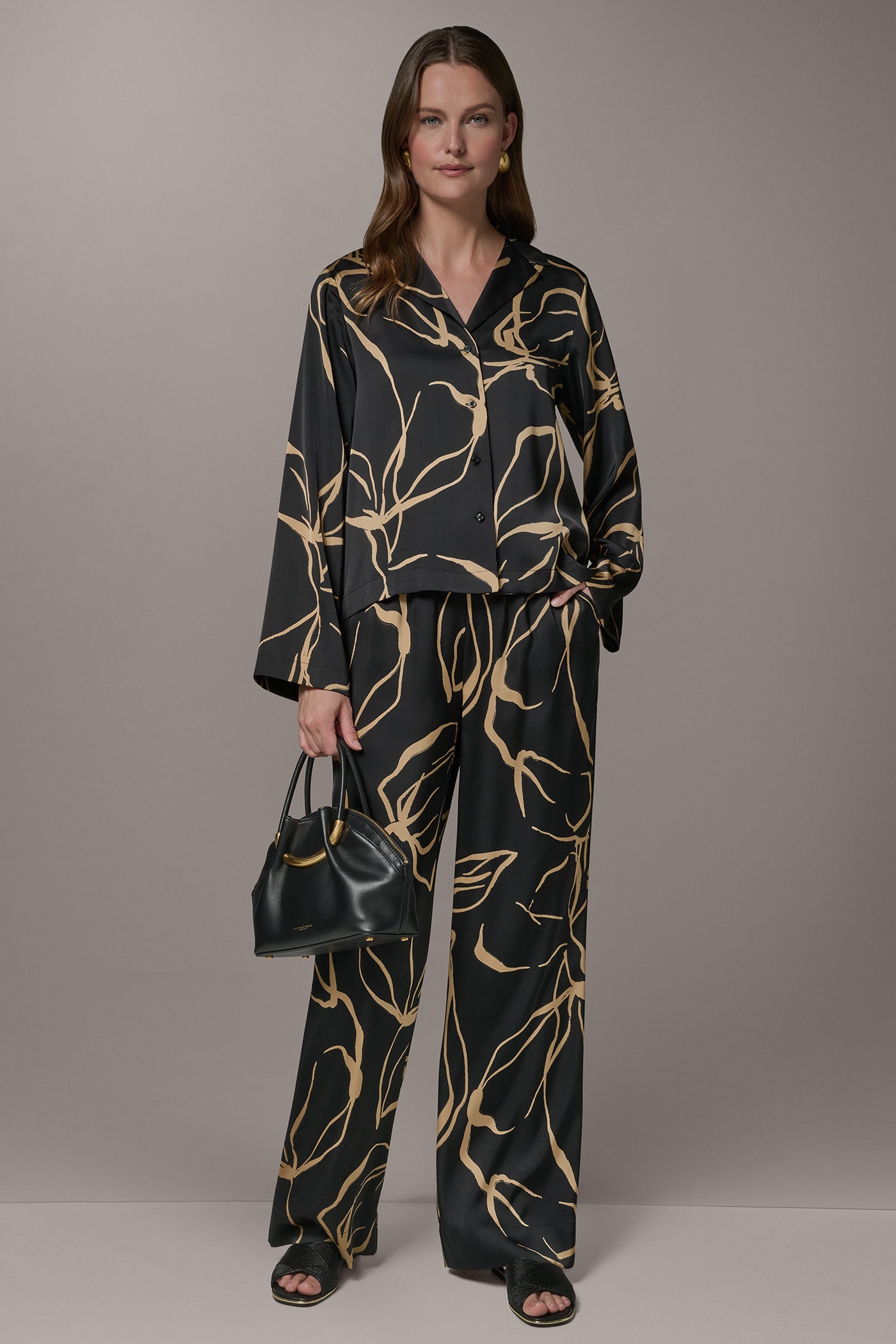 LONG SLEEVE PRINT BLOUSE VIEW 6
