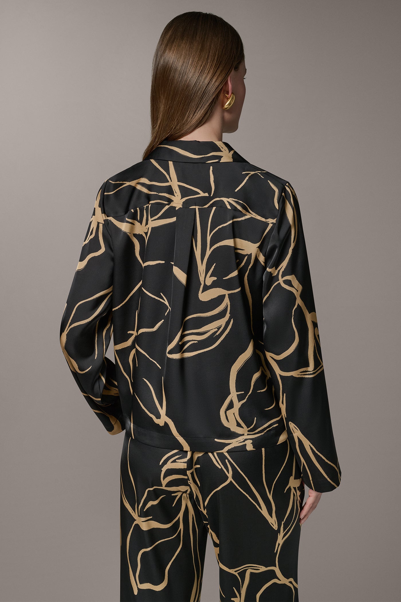 LONG SLEEVE PRINT BLOUSE (alternate view)