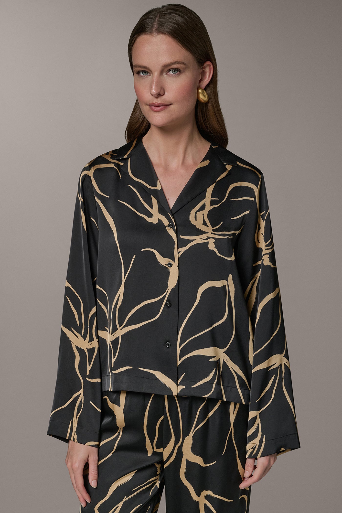 LONG SLEEVE PRINT BLOUSE