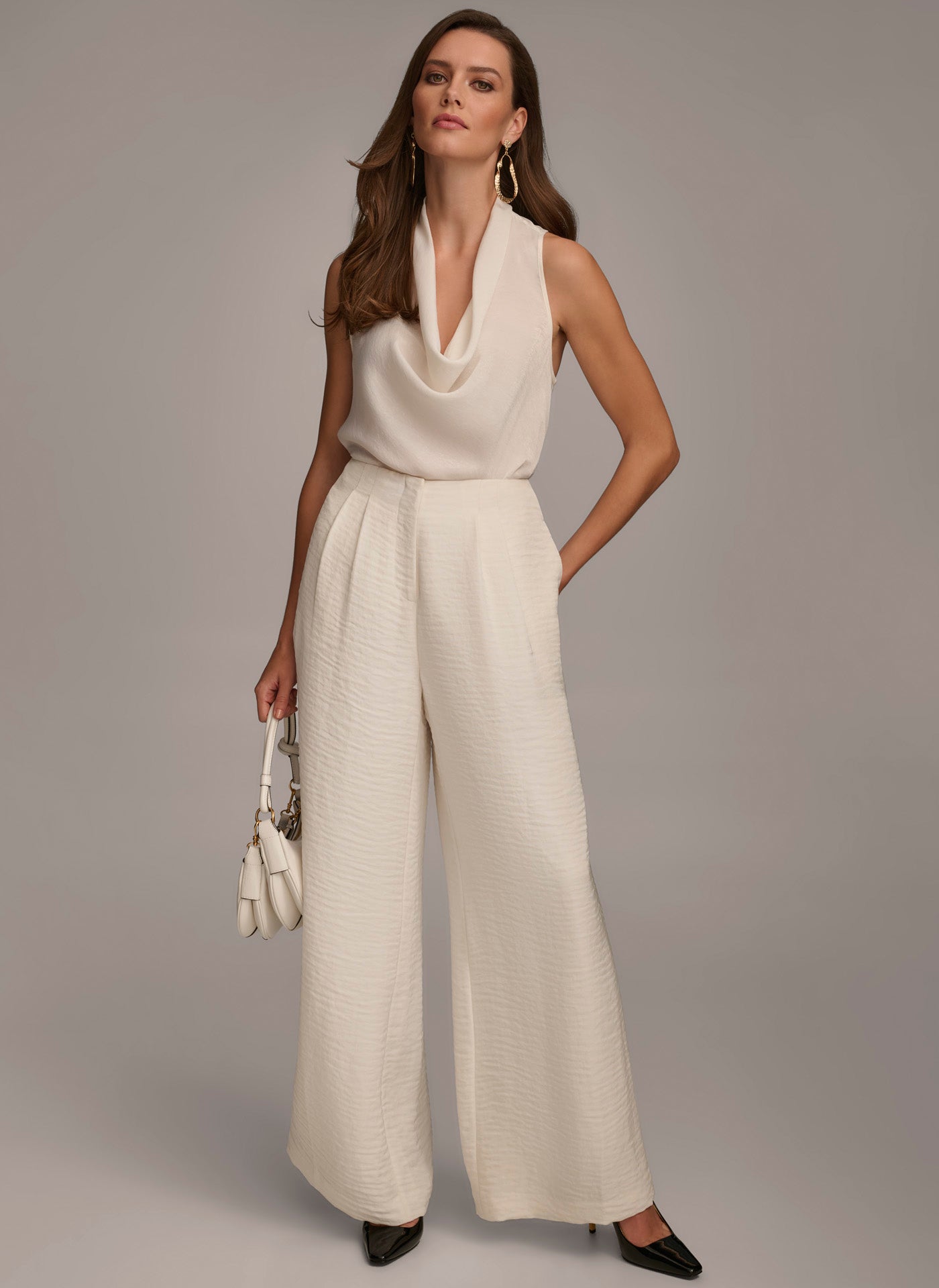 PLEATED WIDE LEG PANT VIEW 4 | Summer Collection
