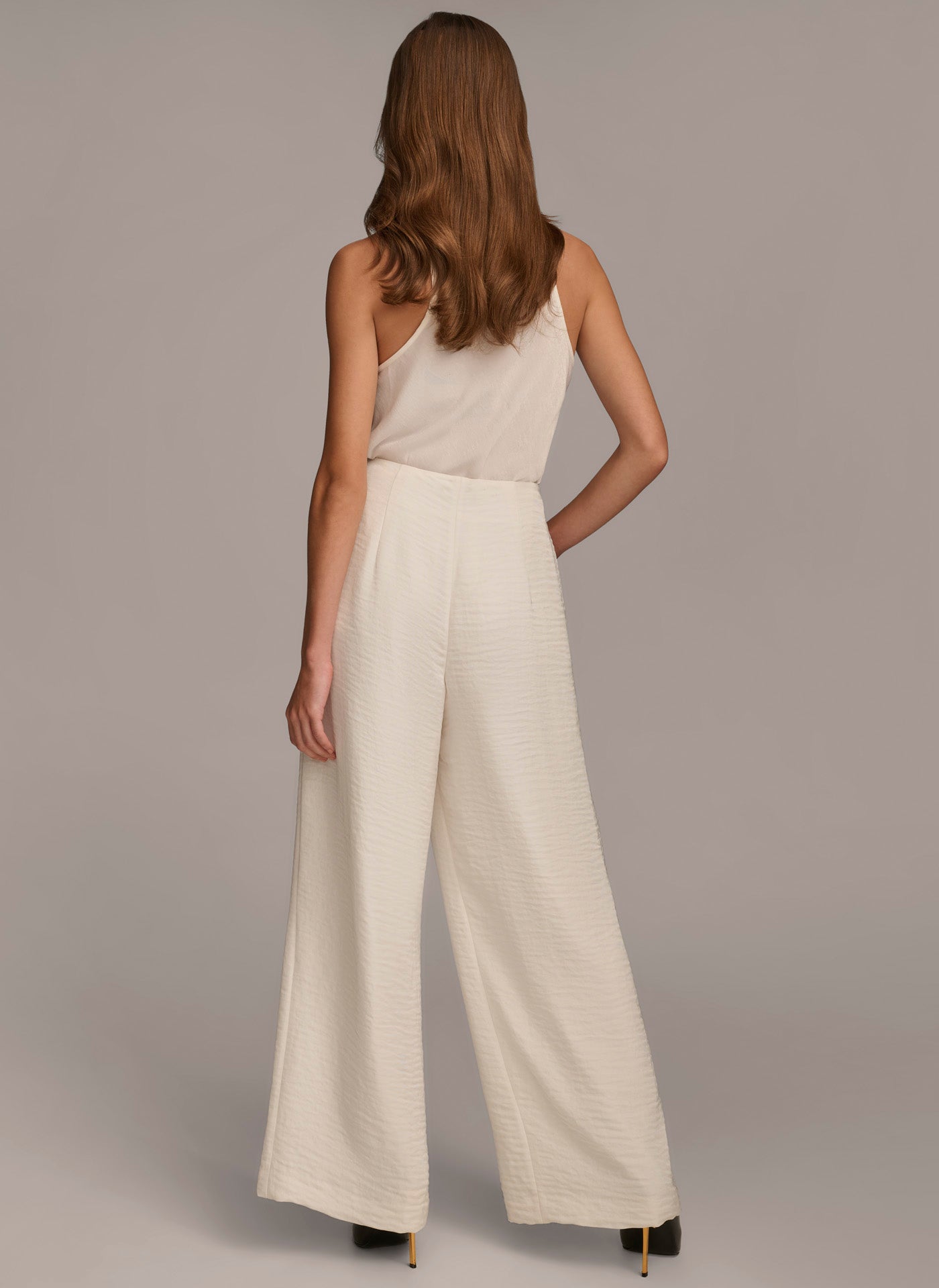 PLEATED WIDE LEG PANT