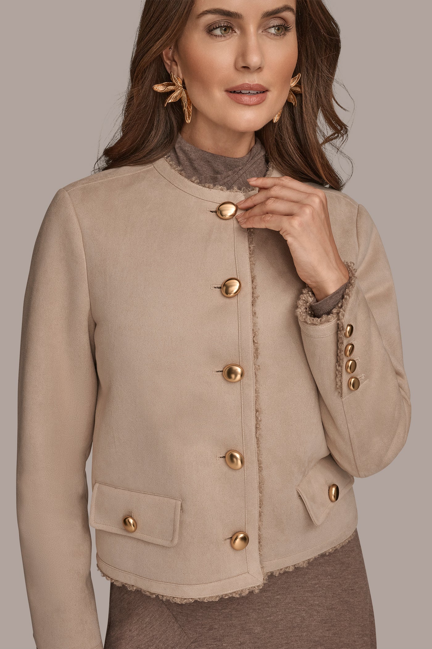 SHORT BUTTON-FRONT COAT VIEW 7 | All Products