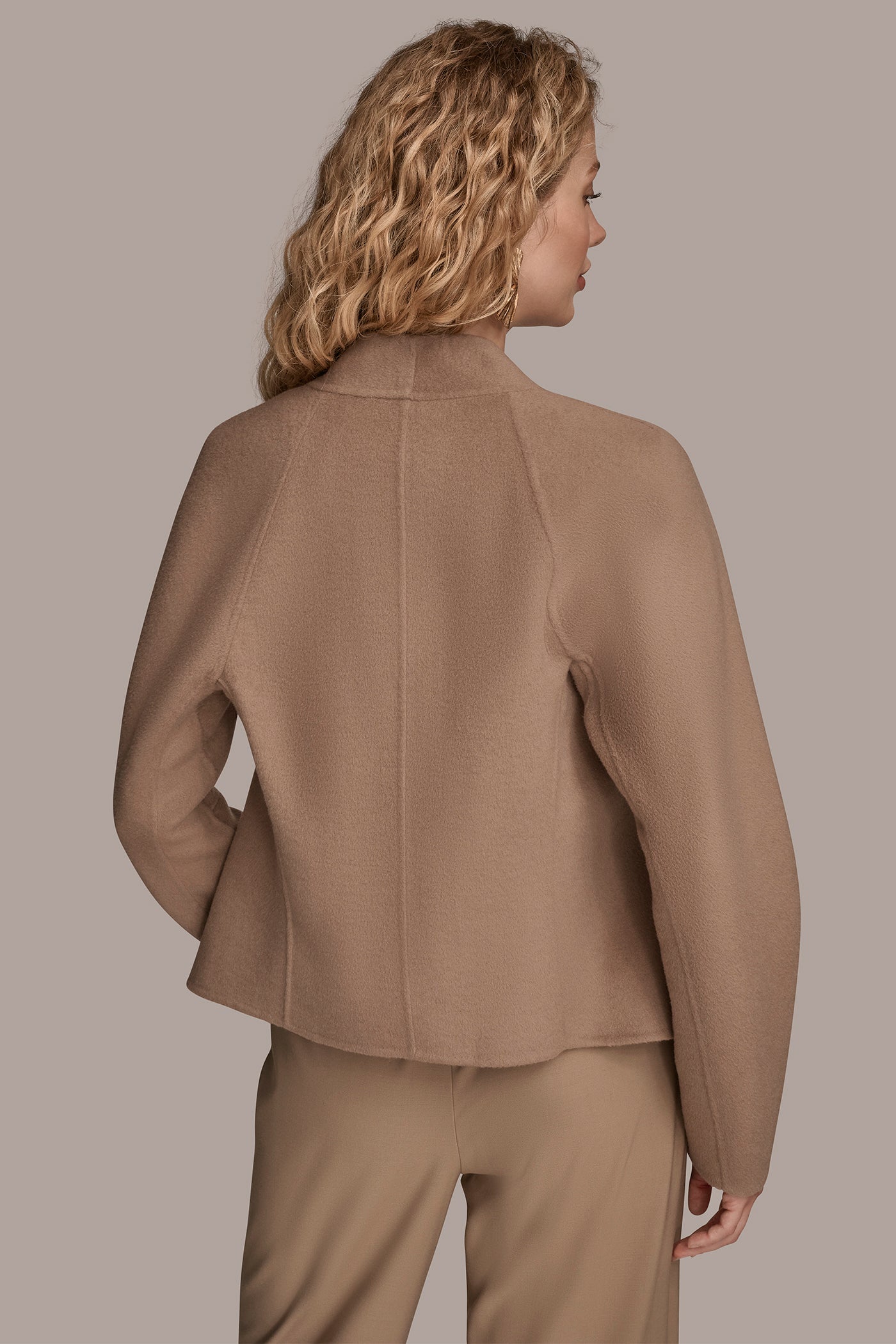 COLLARLESS EMBELLISHED WRAP JACKET | View 2 | New Arrivals