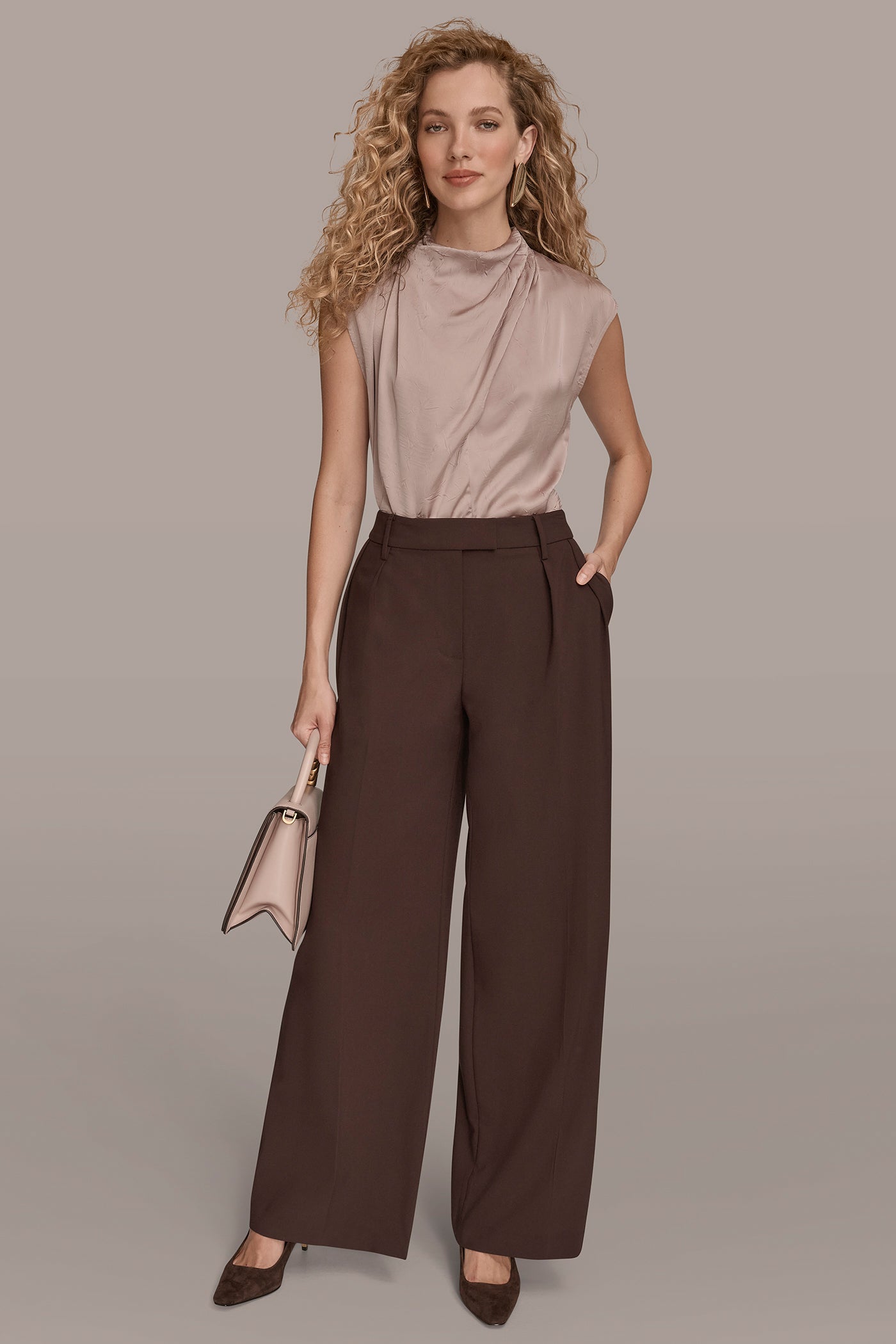WIDE LEG WITH TAB WAIST VIEW 5 | Clothing