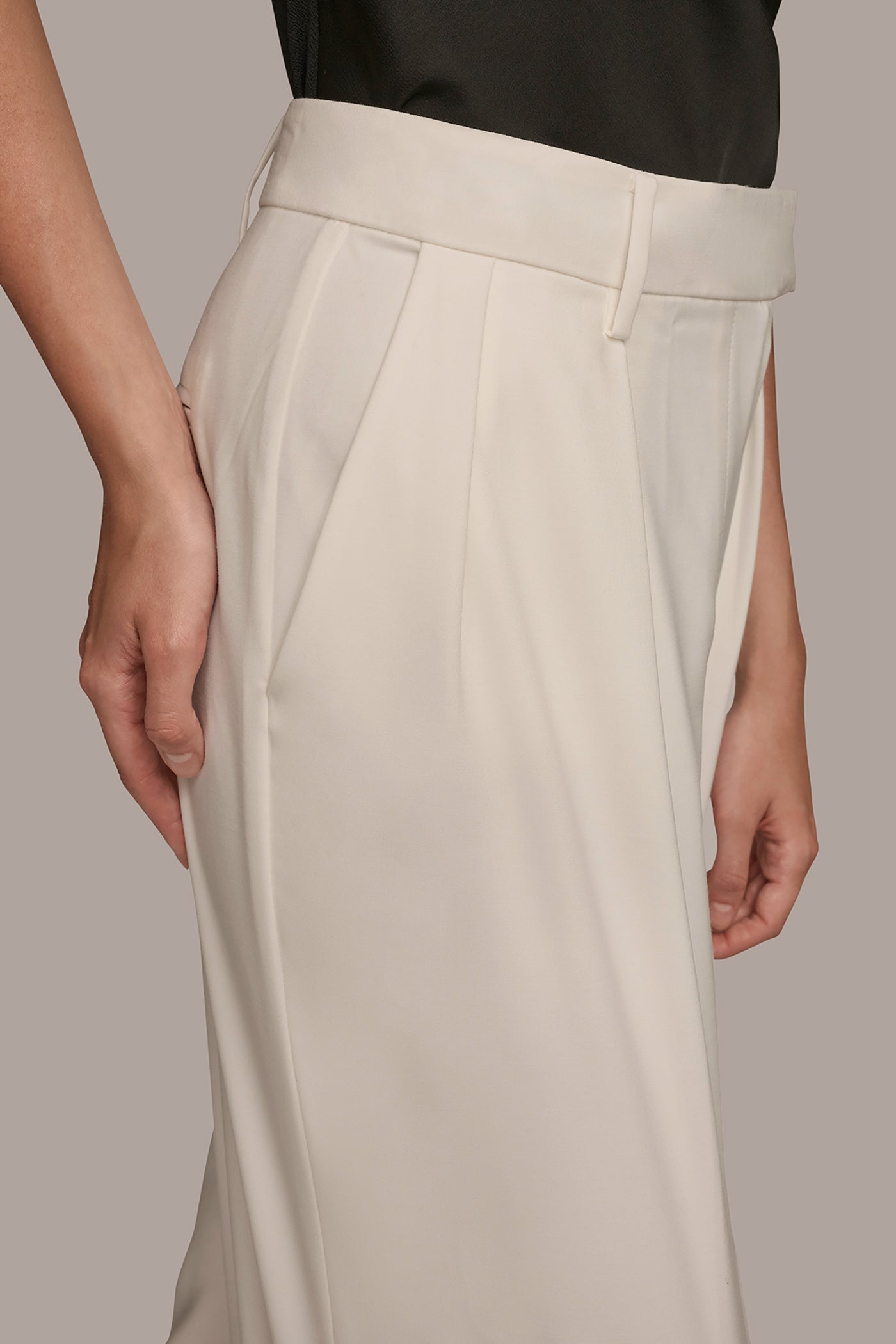 WIDE LEG WITH TAB WAIST VIEW 4 | Clothing