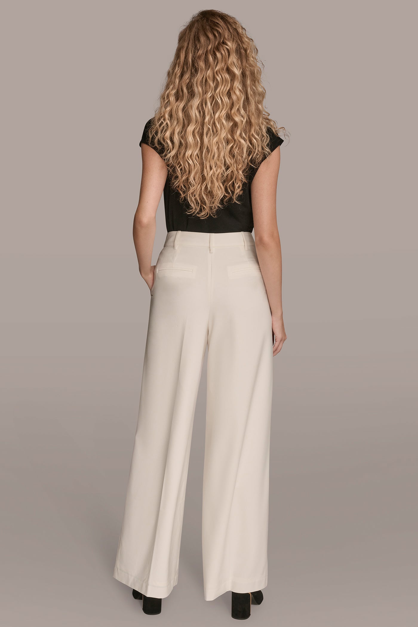 WIDE LEG WITH TAB WAIST VIEW 6 | Clothing