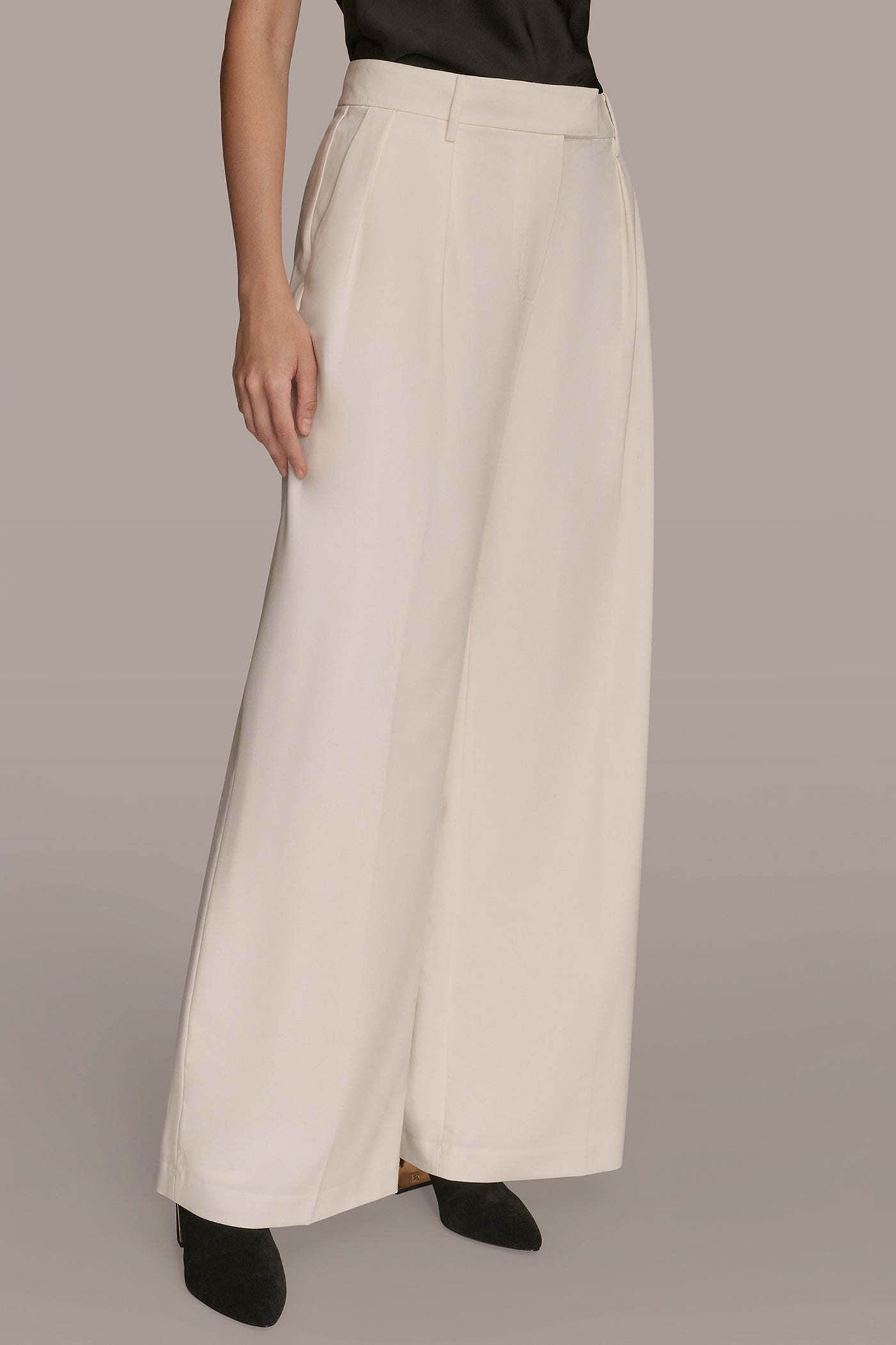 WIDE LEG WITH TAB WAIST VIEW 3 | Clothing