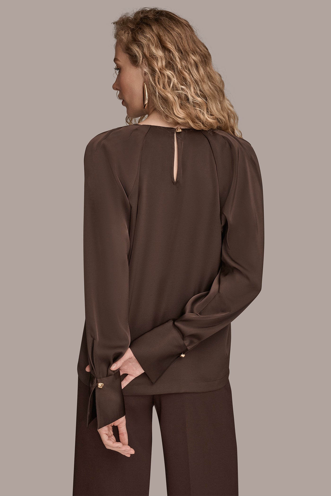 CHAIN-DETAILED SATIN TOP | View 2 | Tops & Sweaters