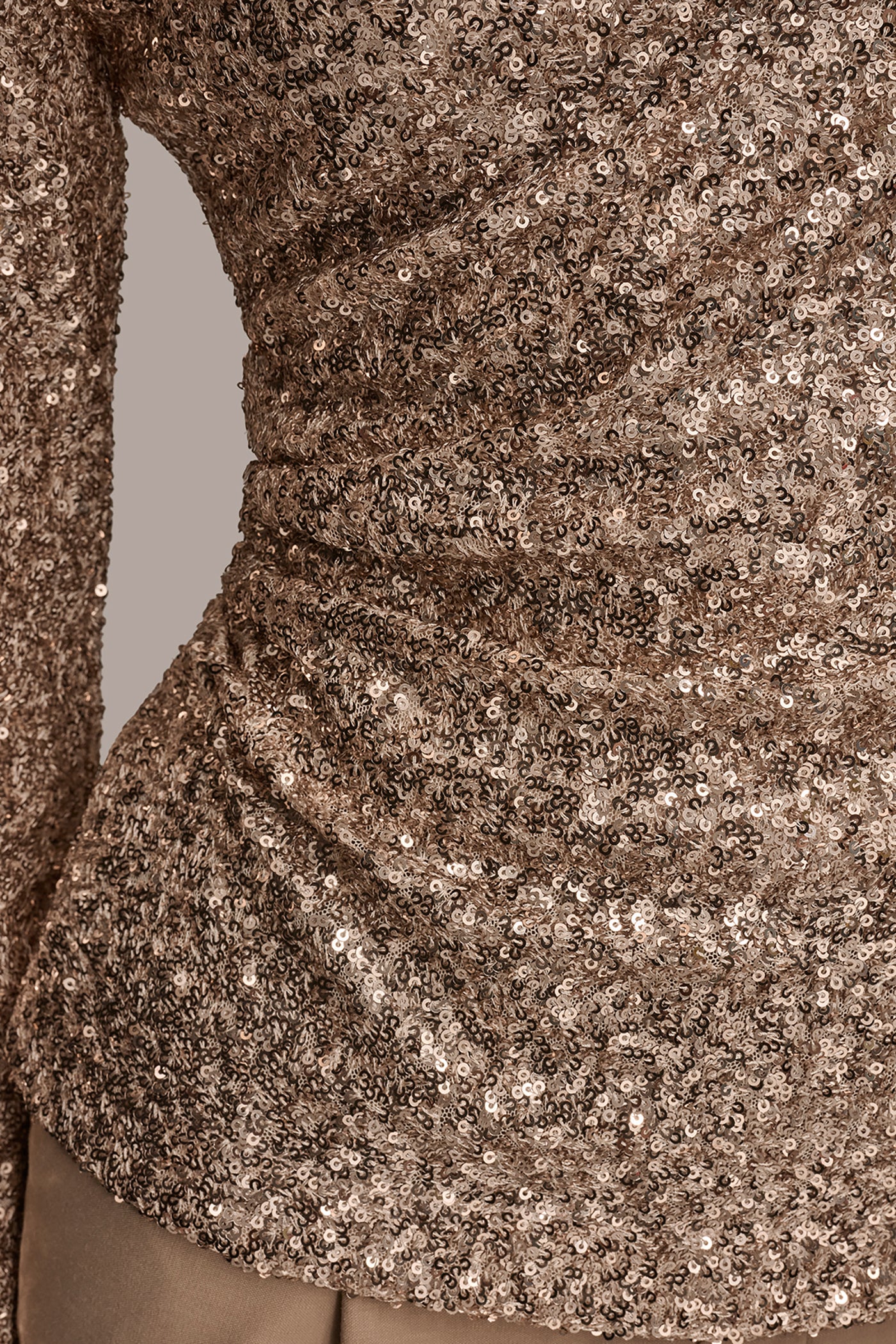 SEQUINED GATHERED TOP VIEW 6 | Tops