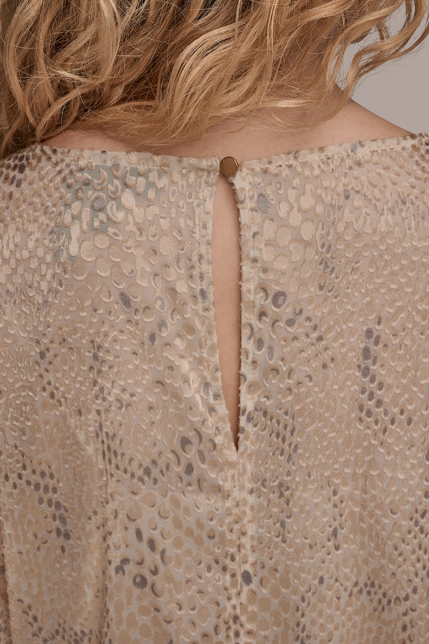 CROC-EFFECT DRAPED BLOUSE VIEW 6 | New Arrivals