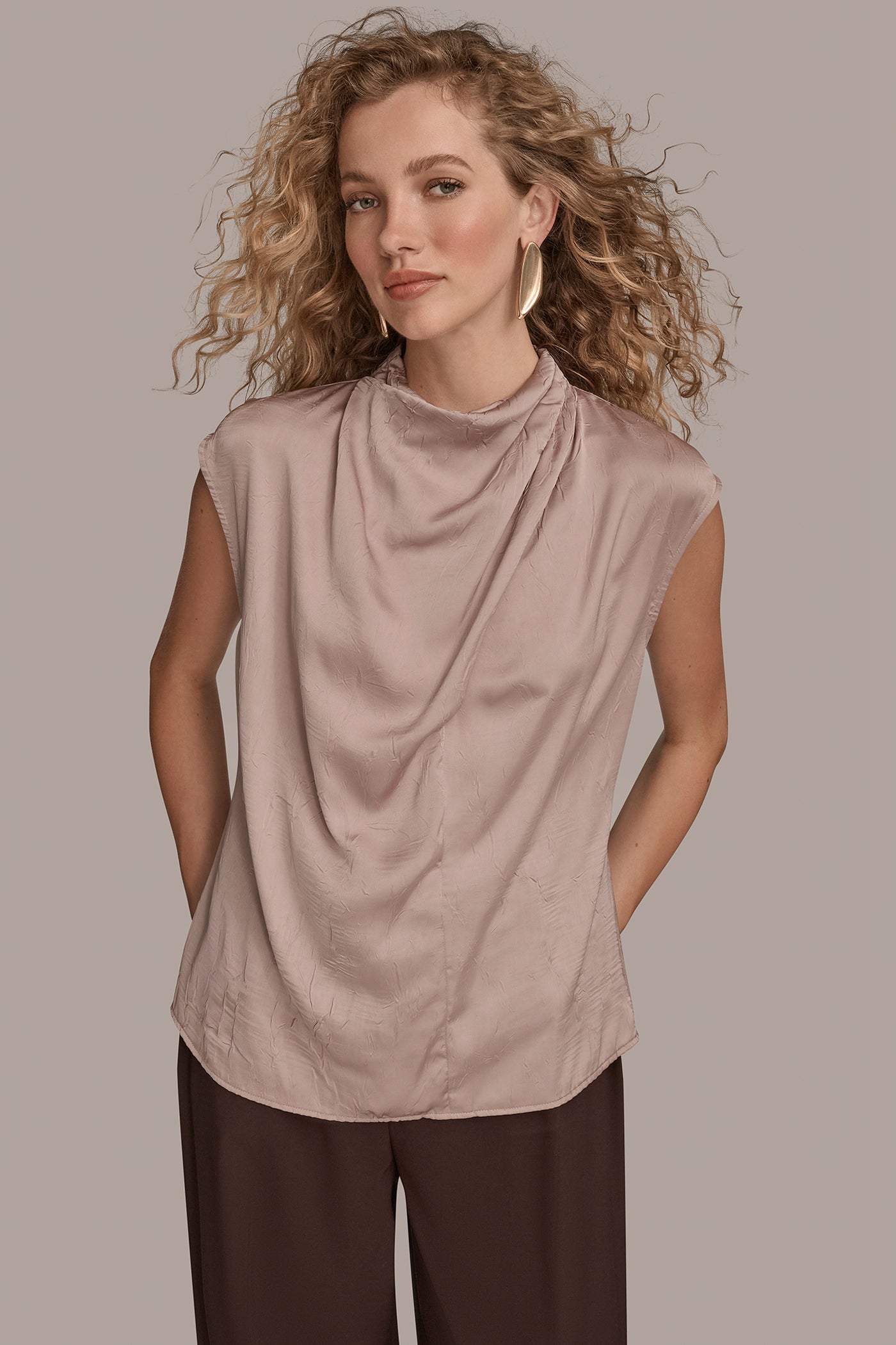 GATHERED CRINKLED TOP | View 1 | Tops & Sweaters