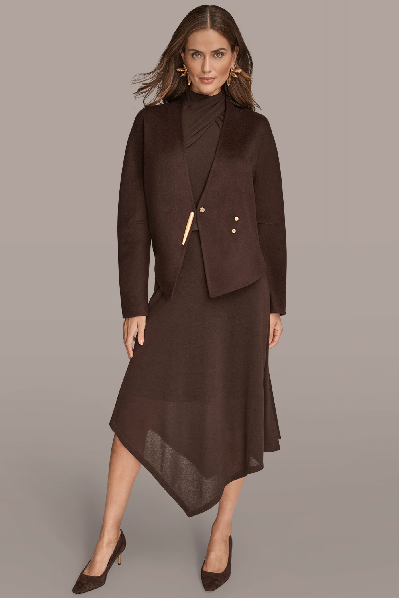 COLLARLESS EMBELLISHED WRAP JACKET VIEW 5 | New Arrivals