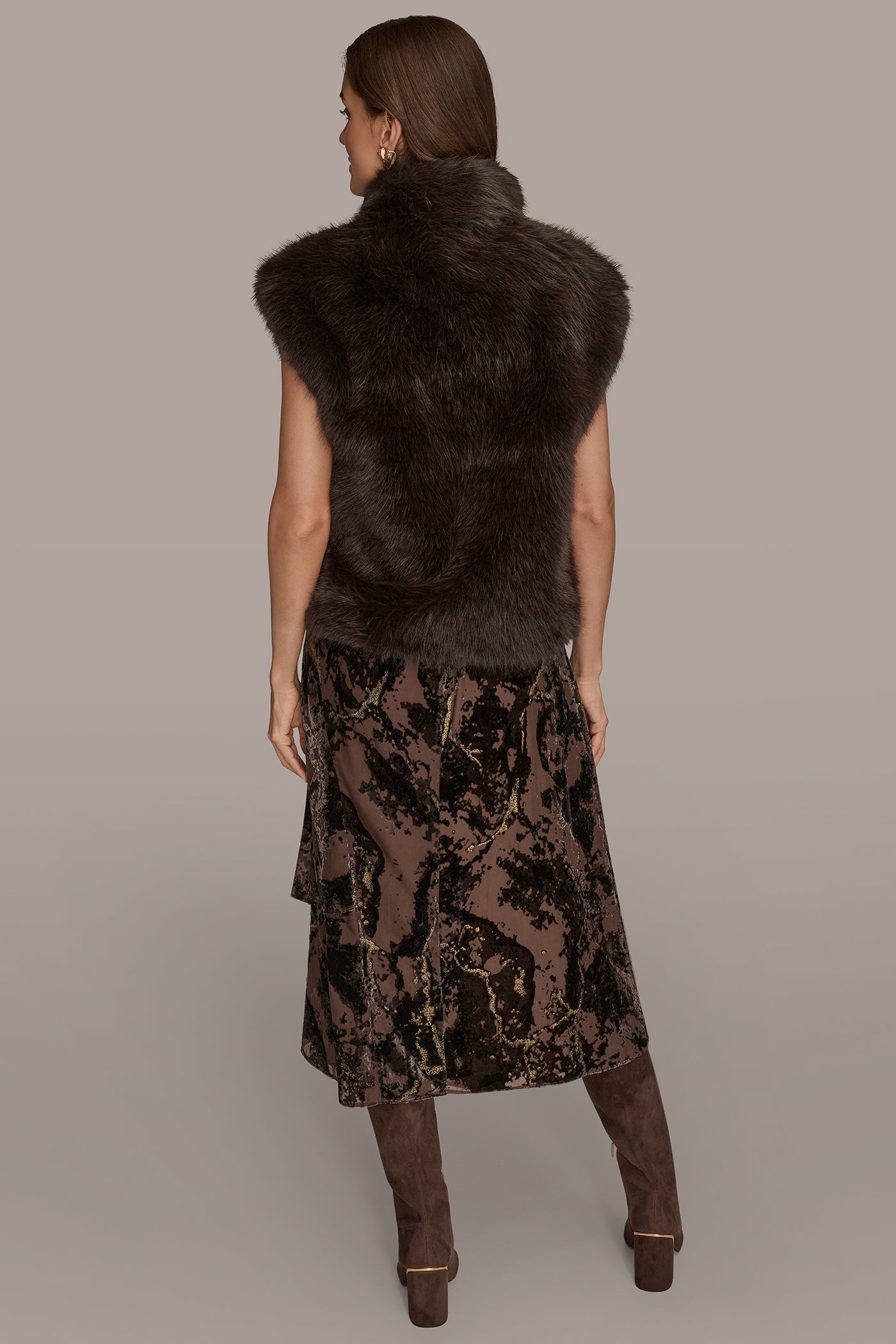FAUX FUR VEST VIEW 6 | Clothing