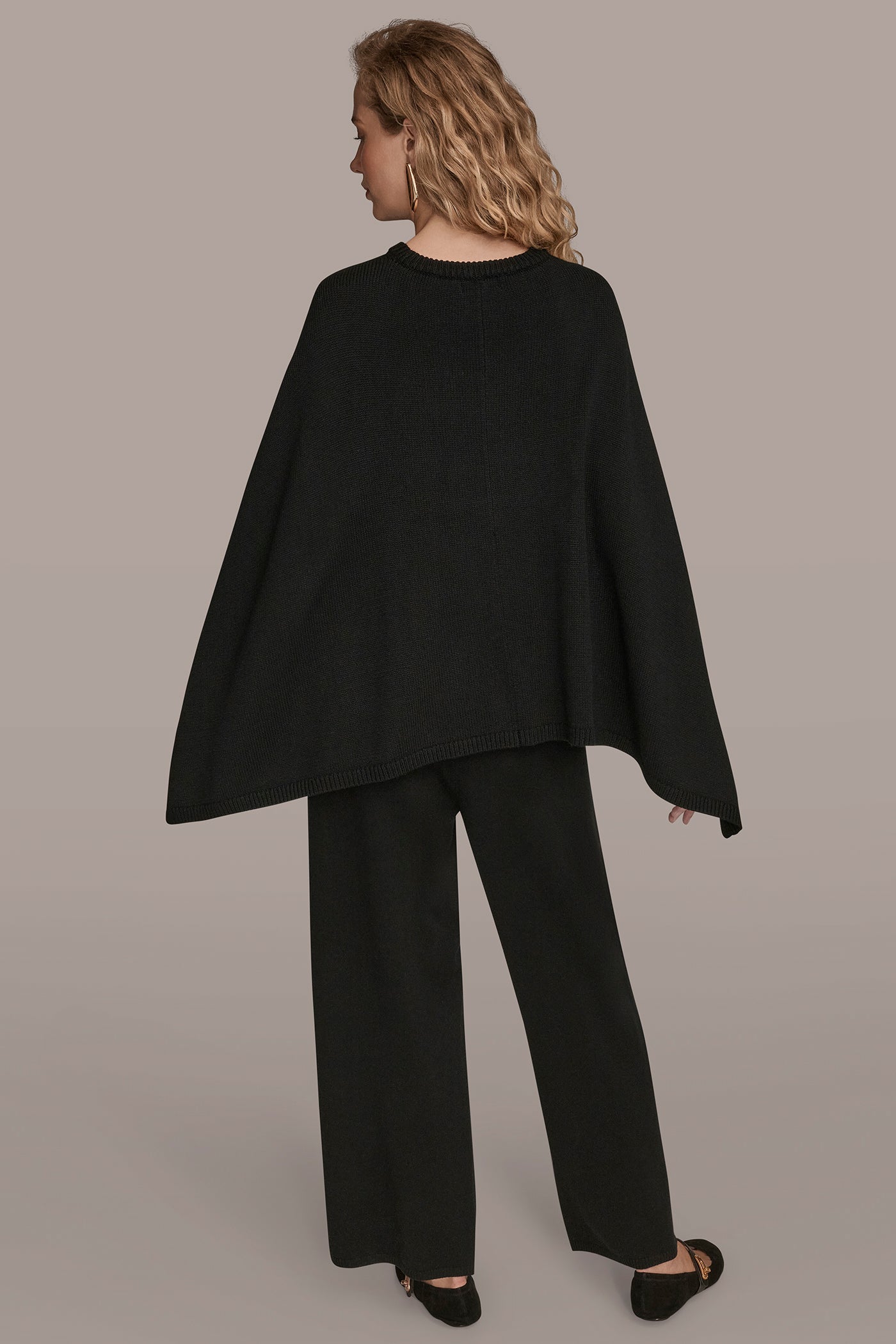 CREW NECK WITH CAPE SHOULDER | View 2 | All Products