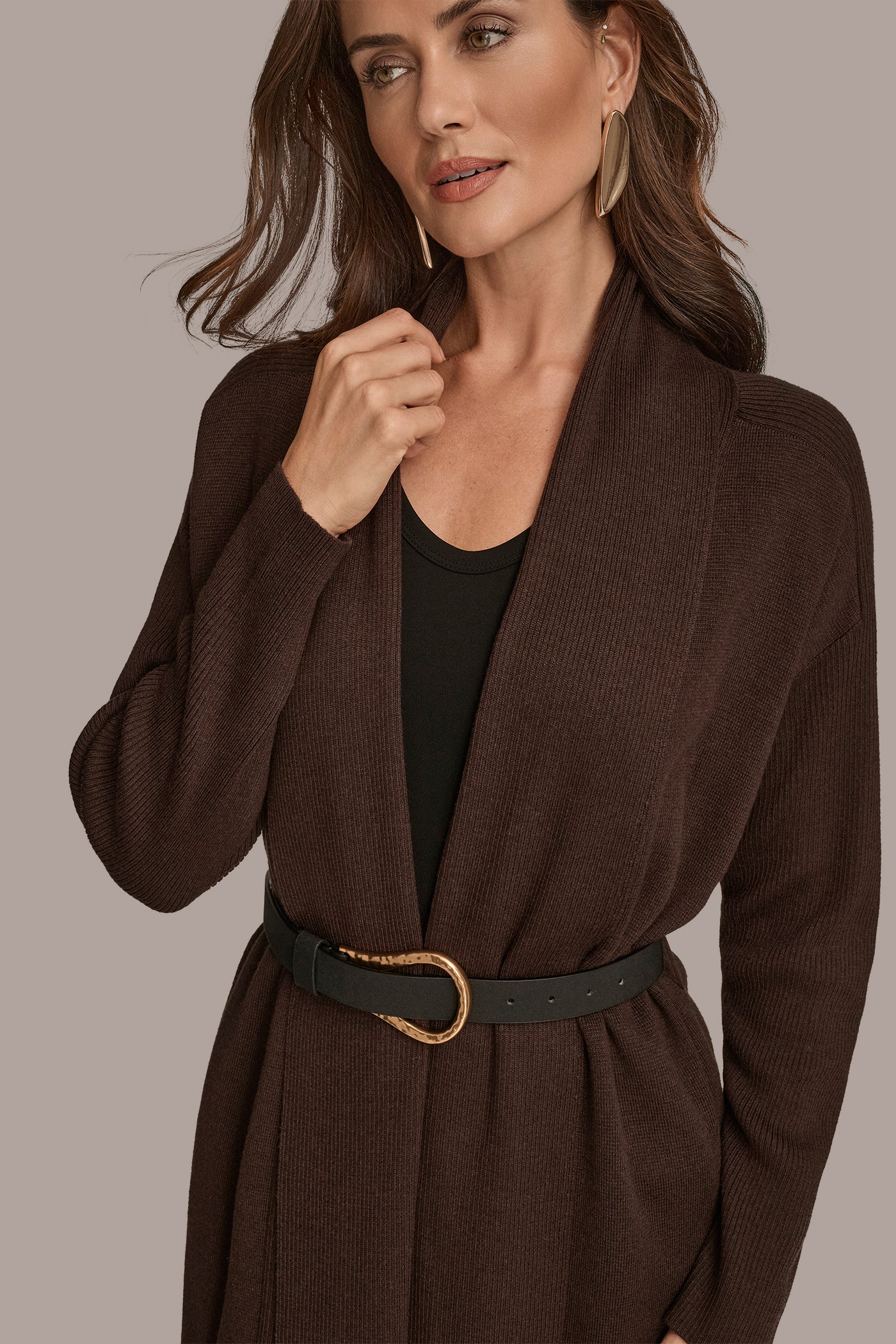 BELTED LONG CARDIGAN VIEW 5 | All Products