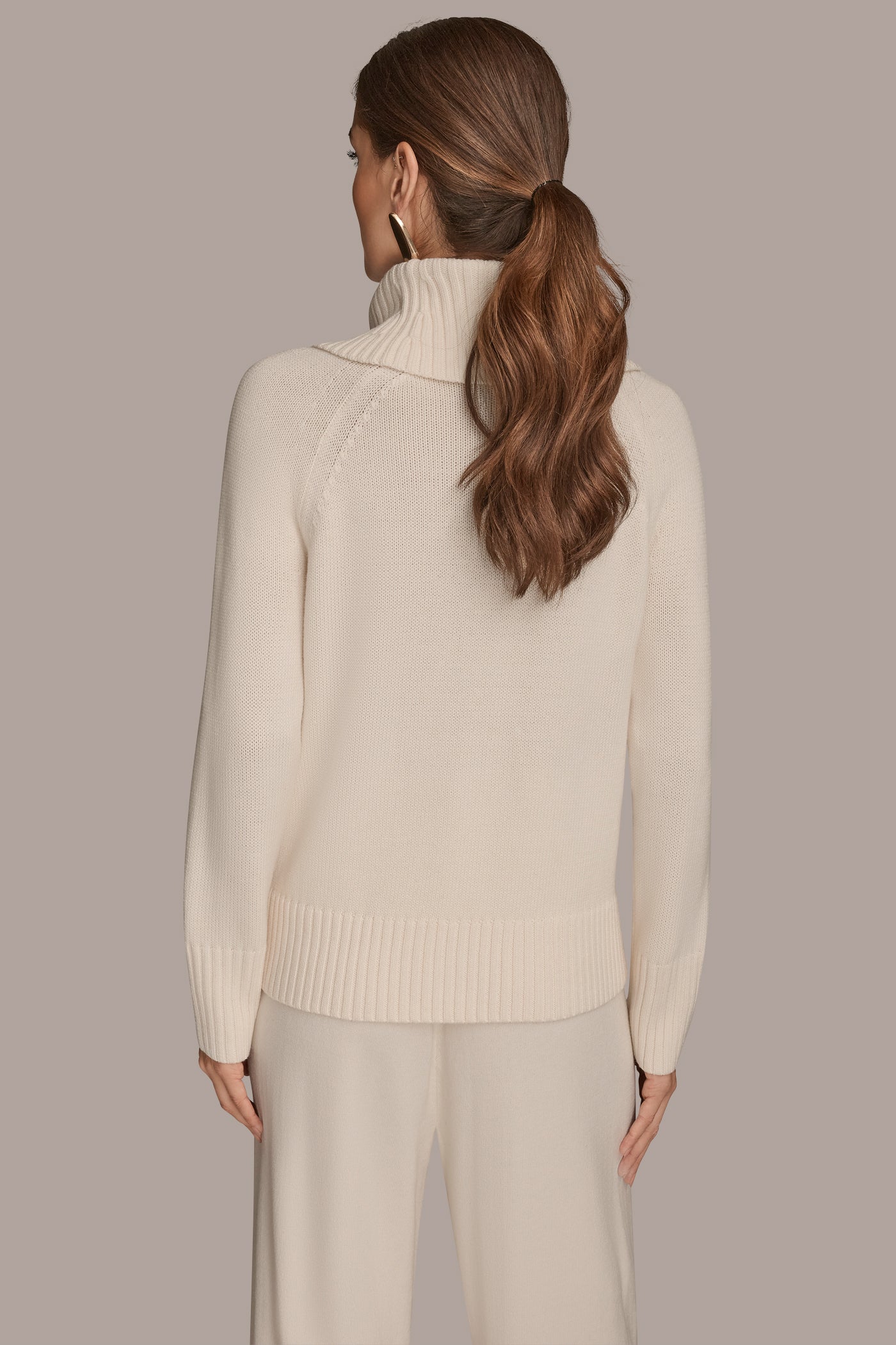 ZIP-DETAILED SPLIT-NECK SWEATER | View 2 | All Products