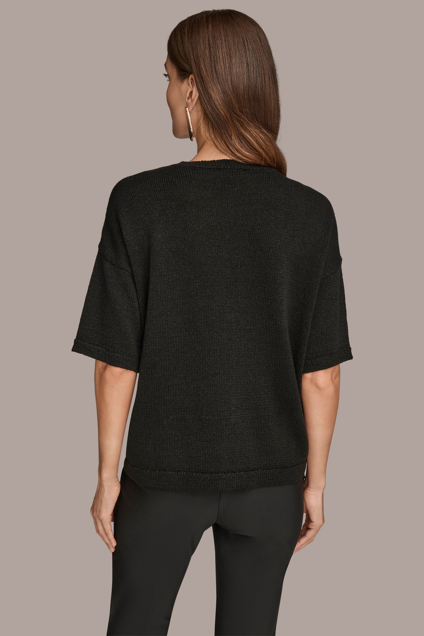 SEQUIN-PANELED DIAMOND STITCH SWEATER | View 2 | New Arrivals