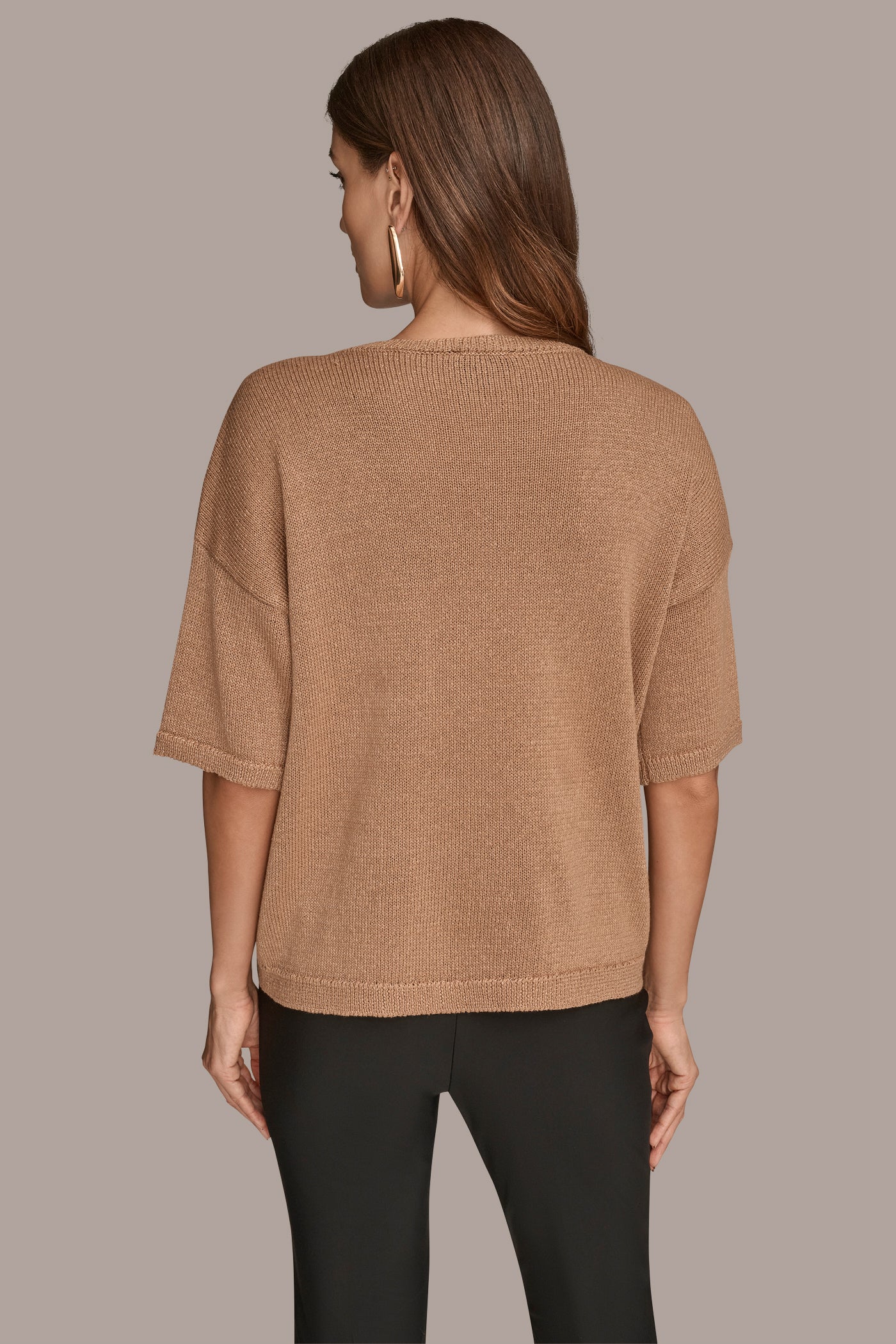 SEQUIN-PANELED DIAMOND STITCH SWEATER | View 2 | New Arrivals